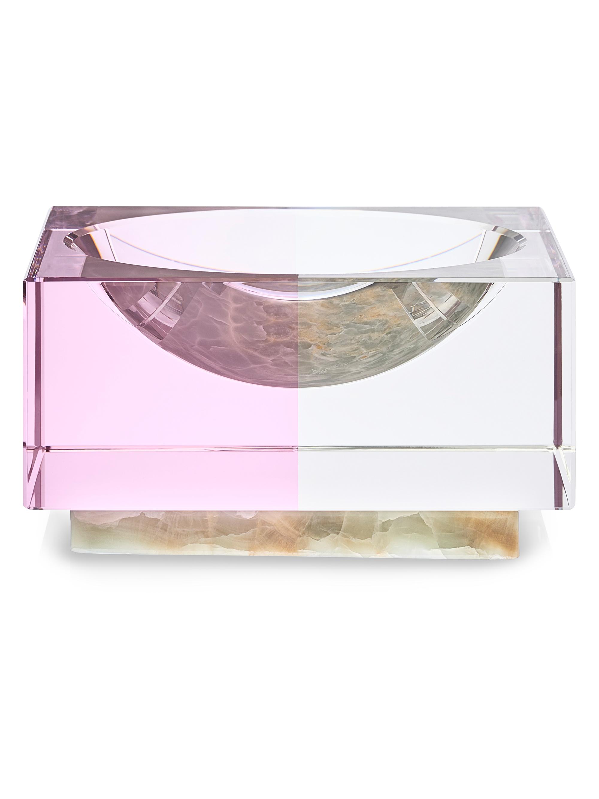 Reflections Copenhagen Rose Prelude Utopia Bowl - Pink Clear