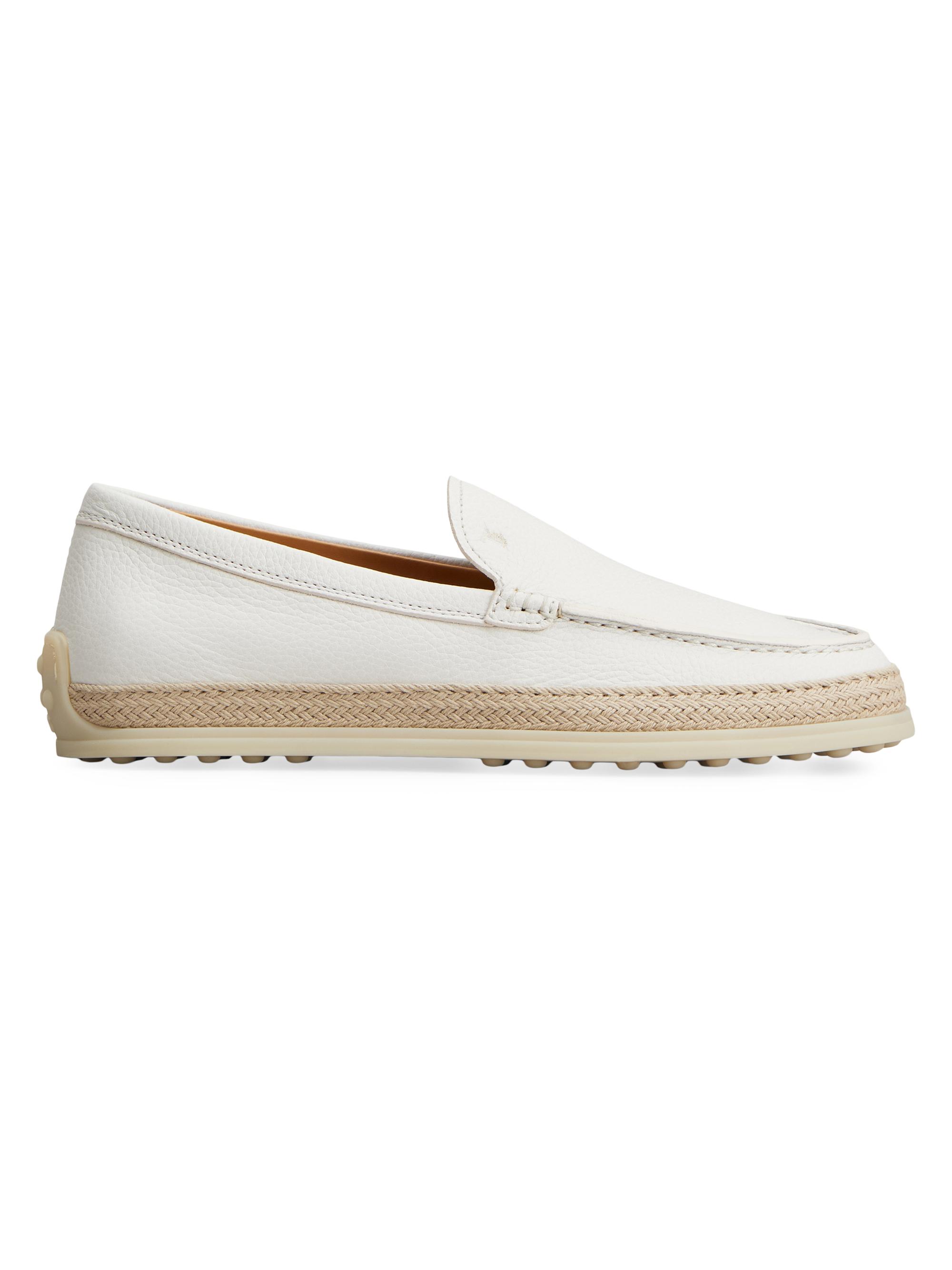 Tod's Women's Leather Loafers - Bianco Calce