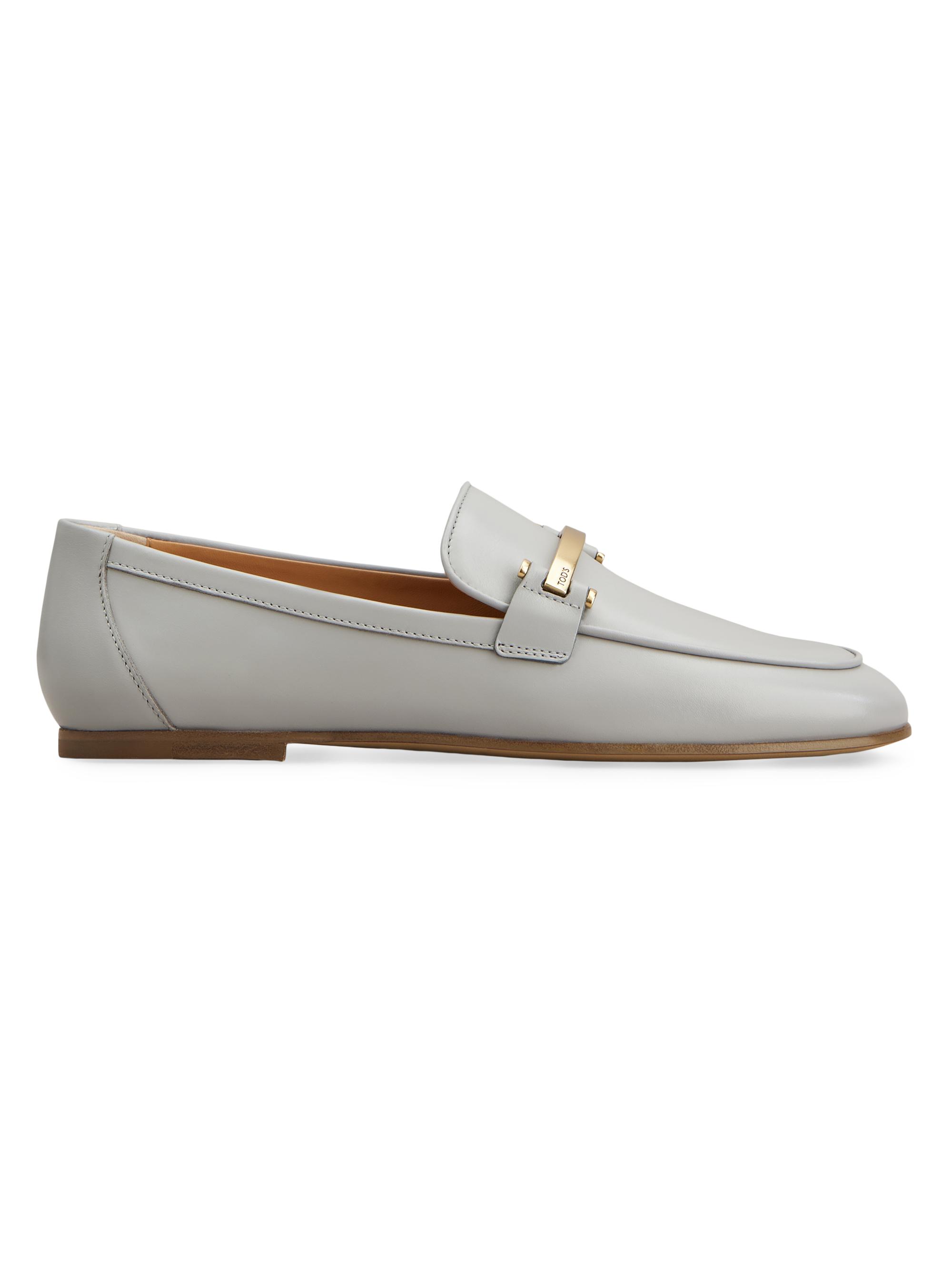 靴 NONCOTOD'S KATE CATENA ANELLO Tod's Kate Polished Goldtone Chain Leather Loafers | Saks Fifth Avenue
