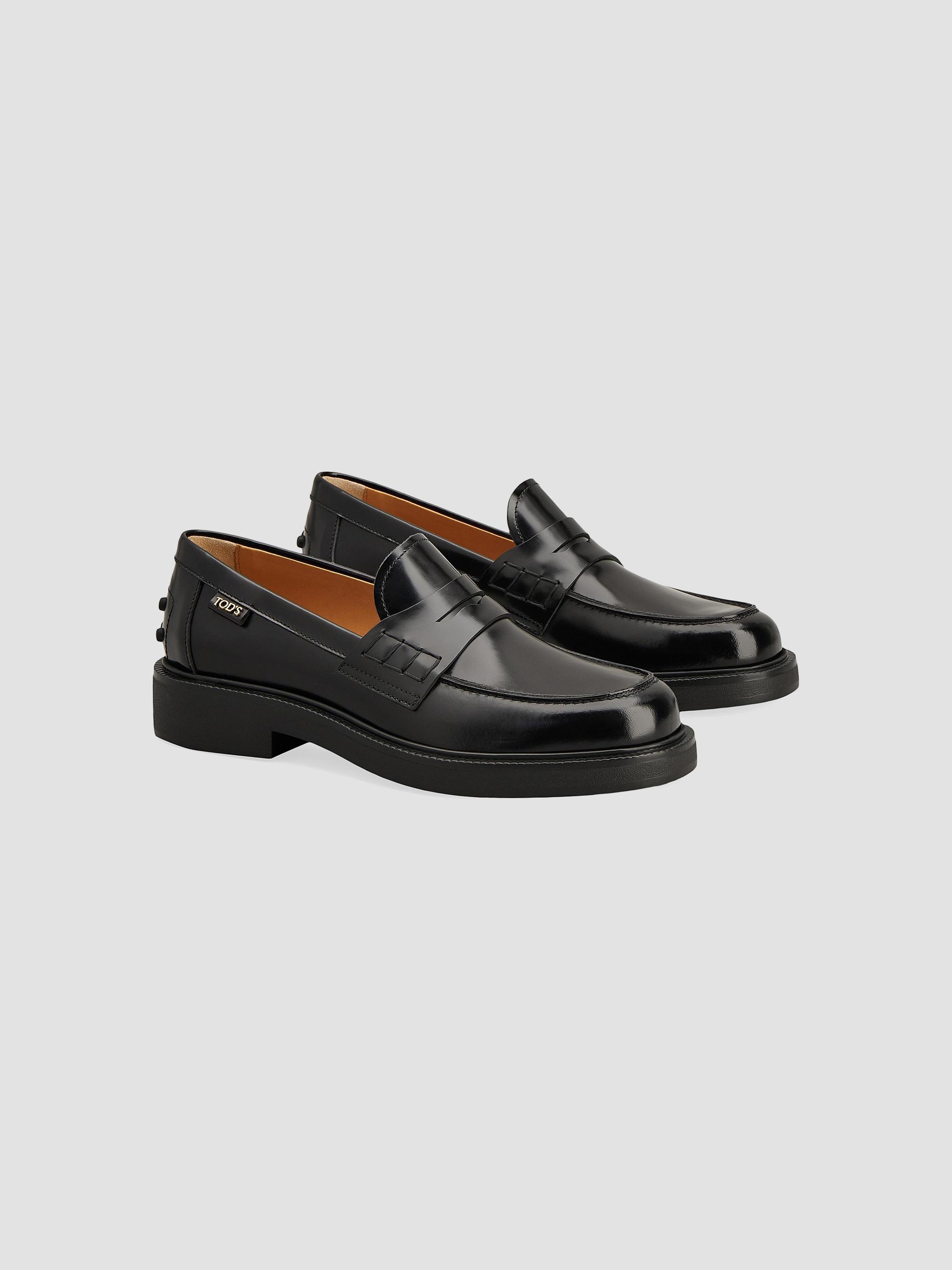 Tod's Logo-Detailed Leather Penny Loafers | Saks Fifth Avenue