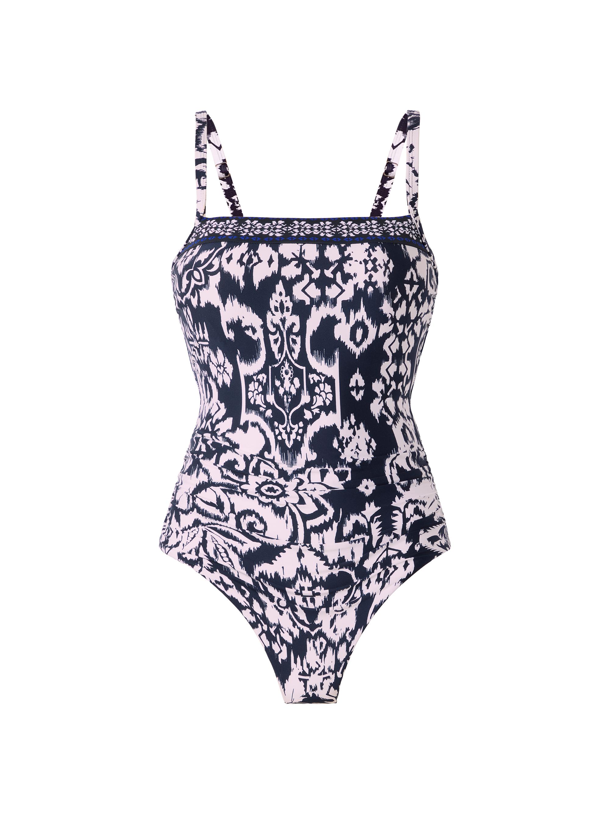 Miraclesuit Swim Women's Talavera Kara Abstract One-Piece Swimsuit - Midnight White