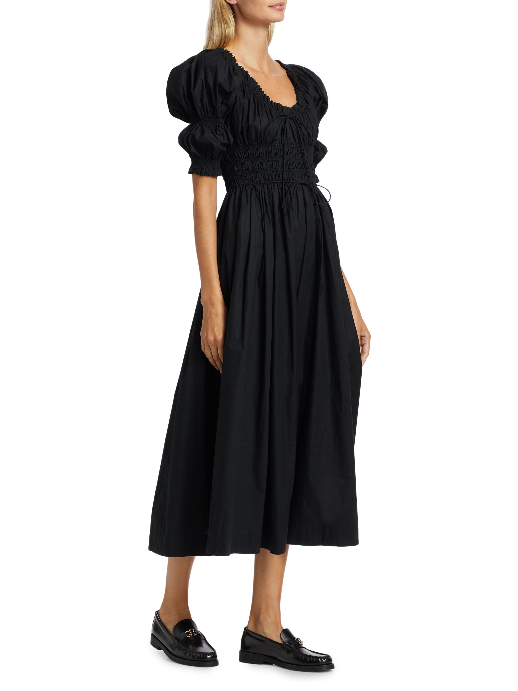 DÔEN Ischia Puff-Sleeve Dress | Saks Fifth Avenue