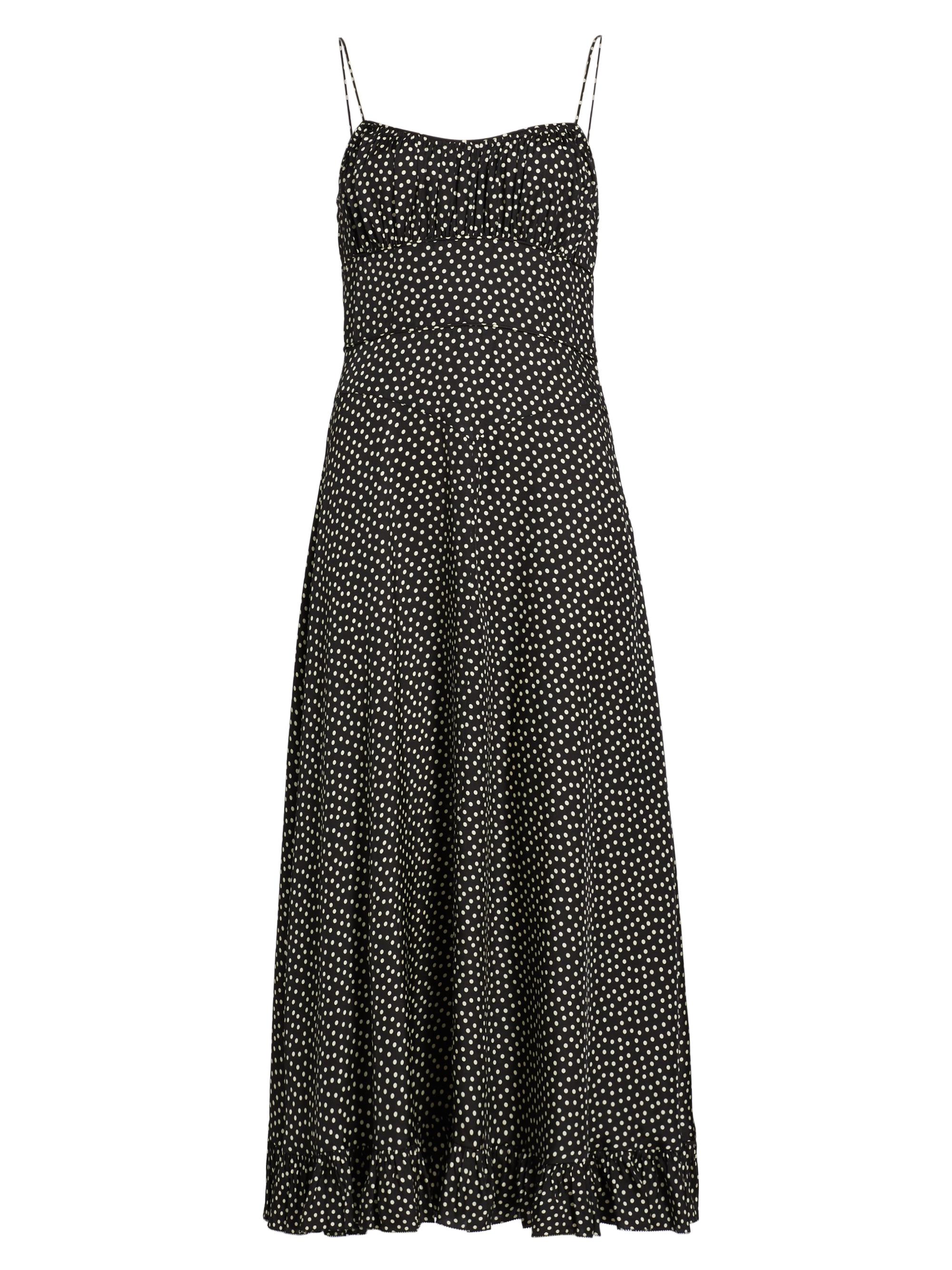 DÔEN Women's Rosaria Silk-Blend Dress - Scattered Dot