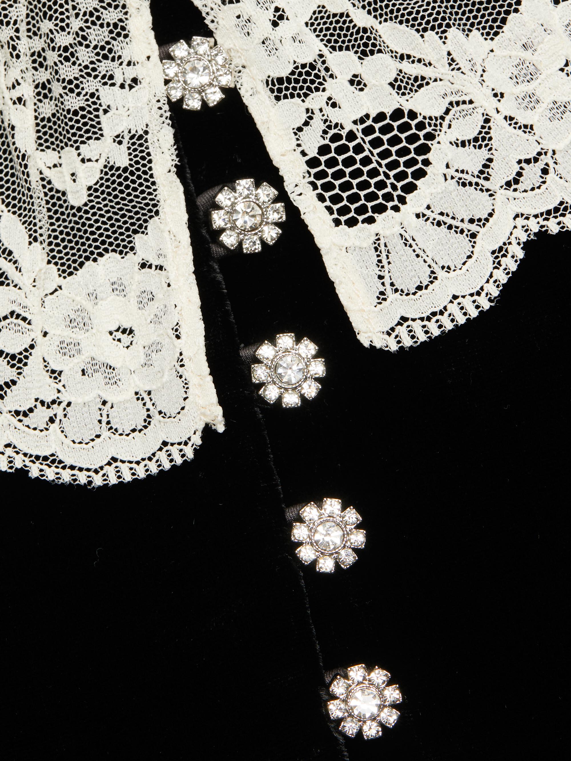 Embroidery collar Dress laubeblanc Embroidery collar Dress