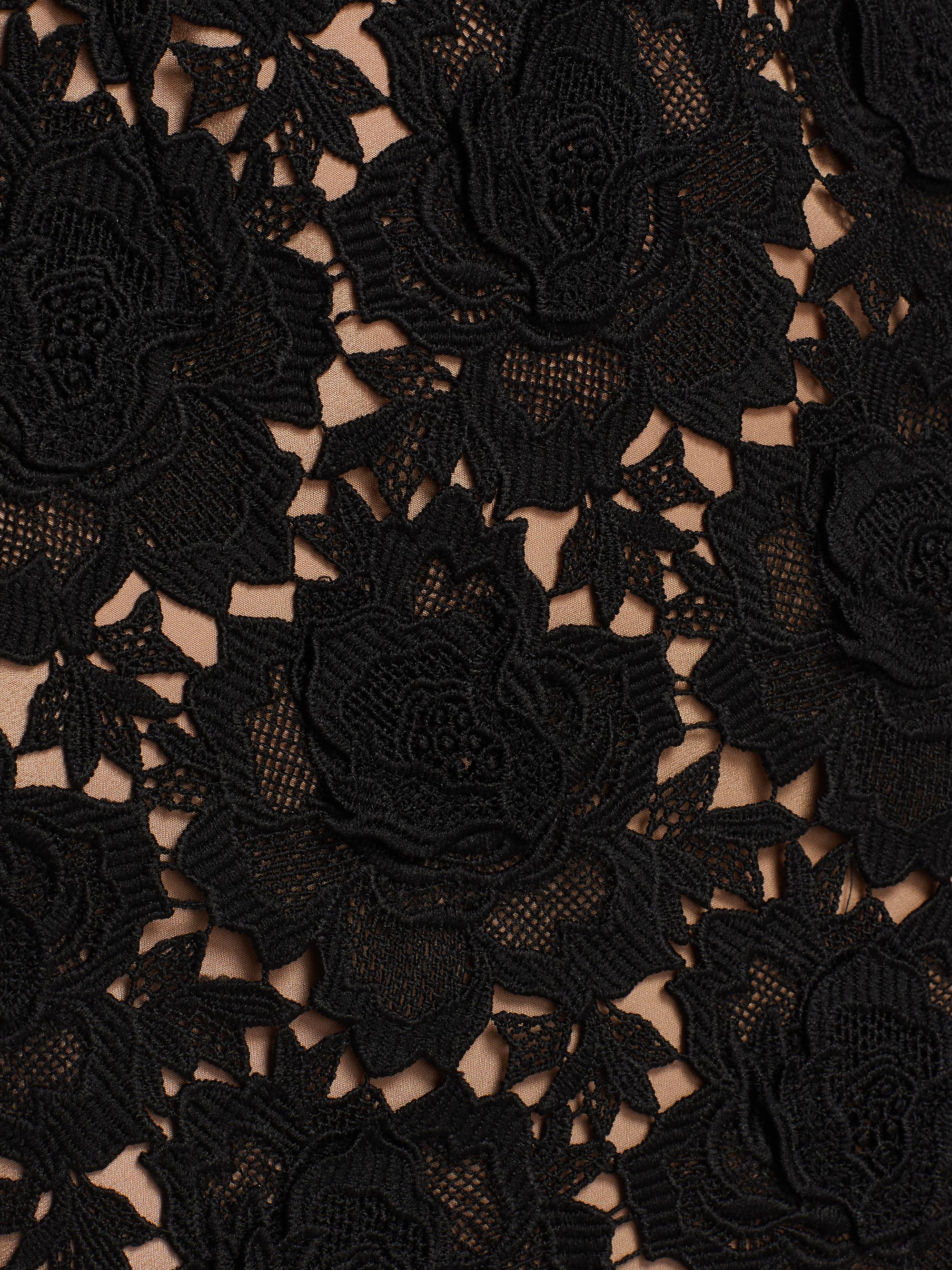 Self-Portrait Flower Lace Mermaid Midi-Dress | Saks Fifth Avenue