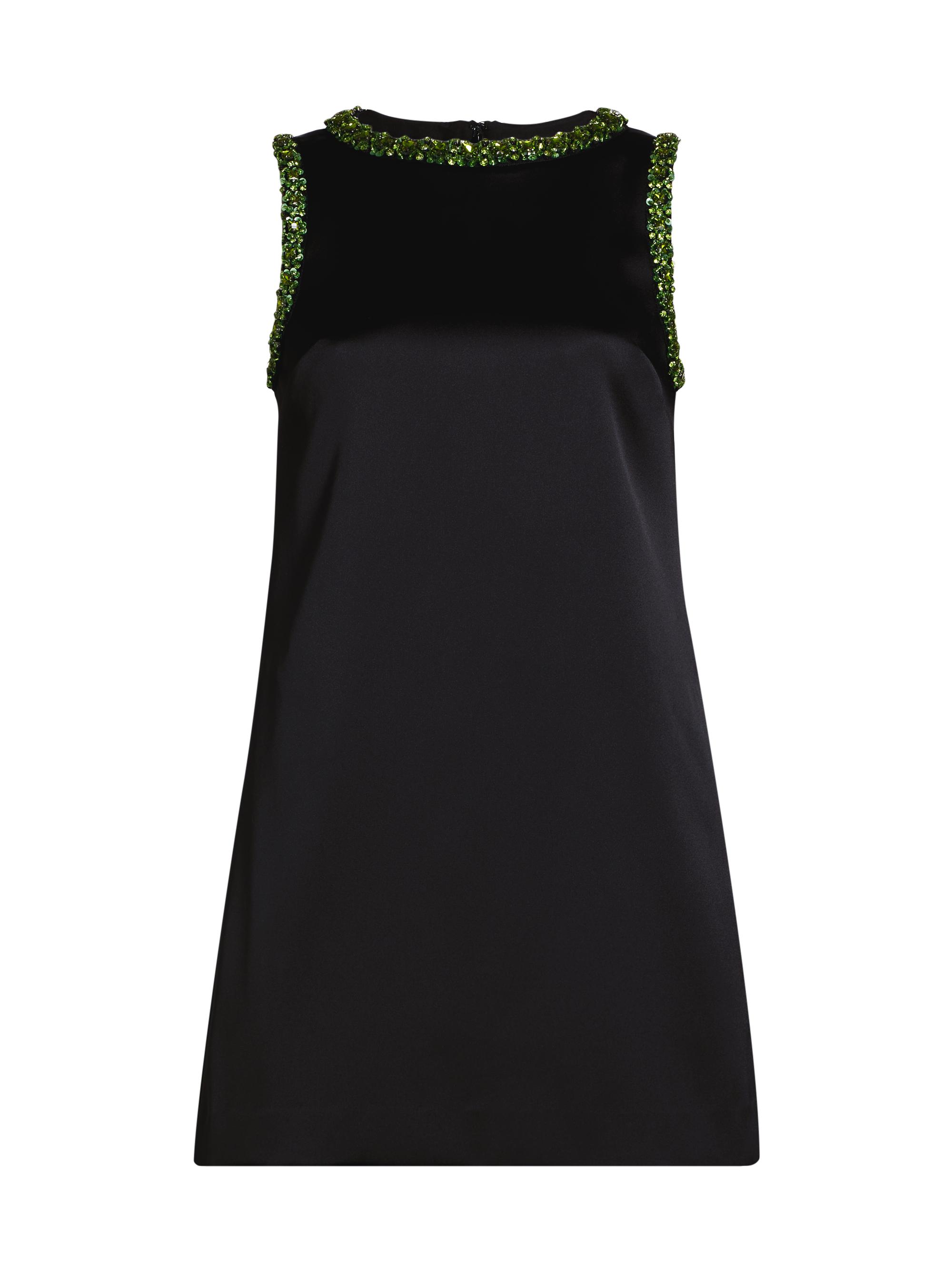 Self-Portrait Women's Embellished Satin Minidress - Black