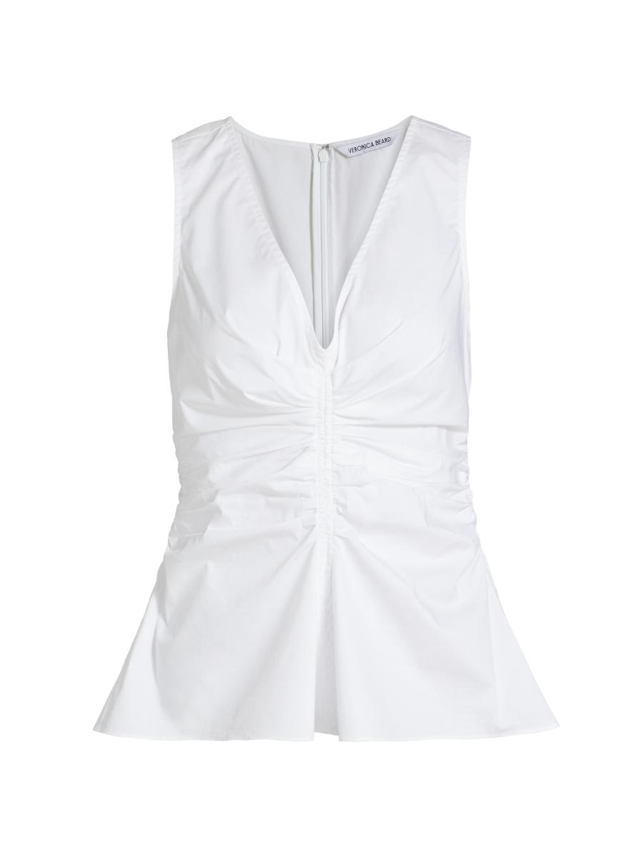 Veronica Beard Aiden Cotton Top | Saks Fifth Avenue