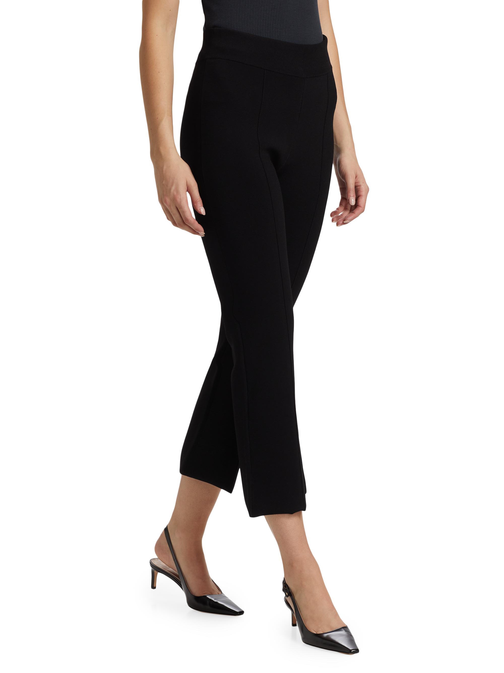 Veronica Beard Bray Knit High-Rise Crop Pants | Saks Fifth Avenue
