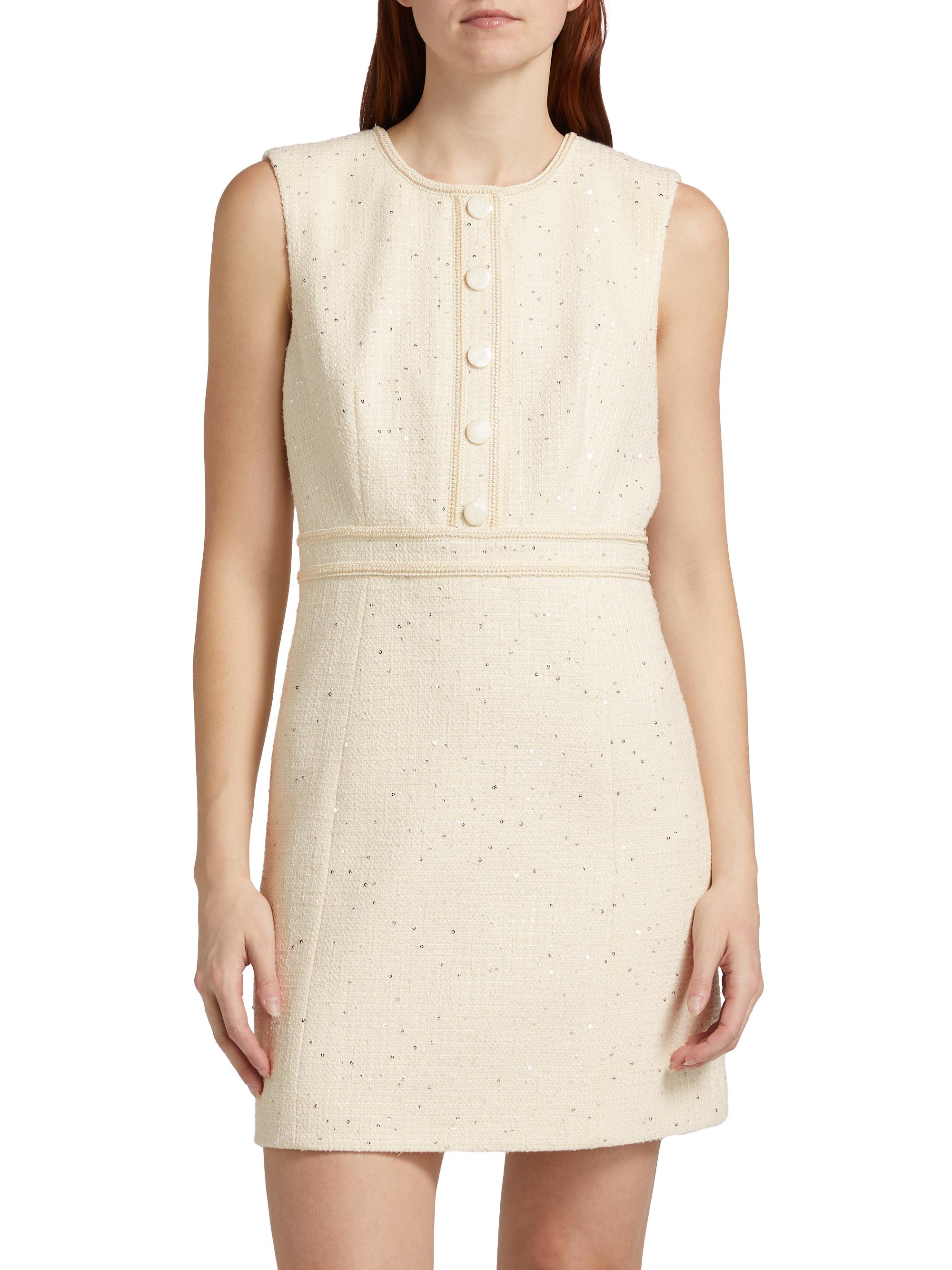 Veronica Beard Julie Tweed Sheath Minidress | Saks Fifth Avenue
