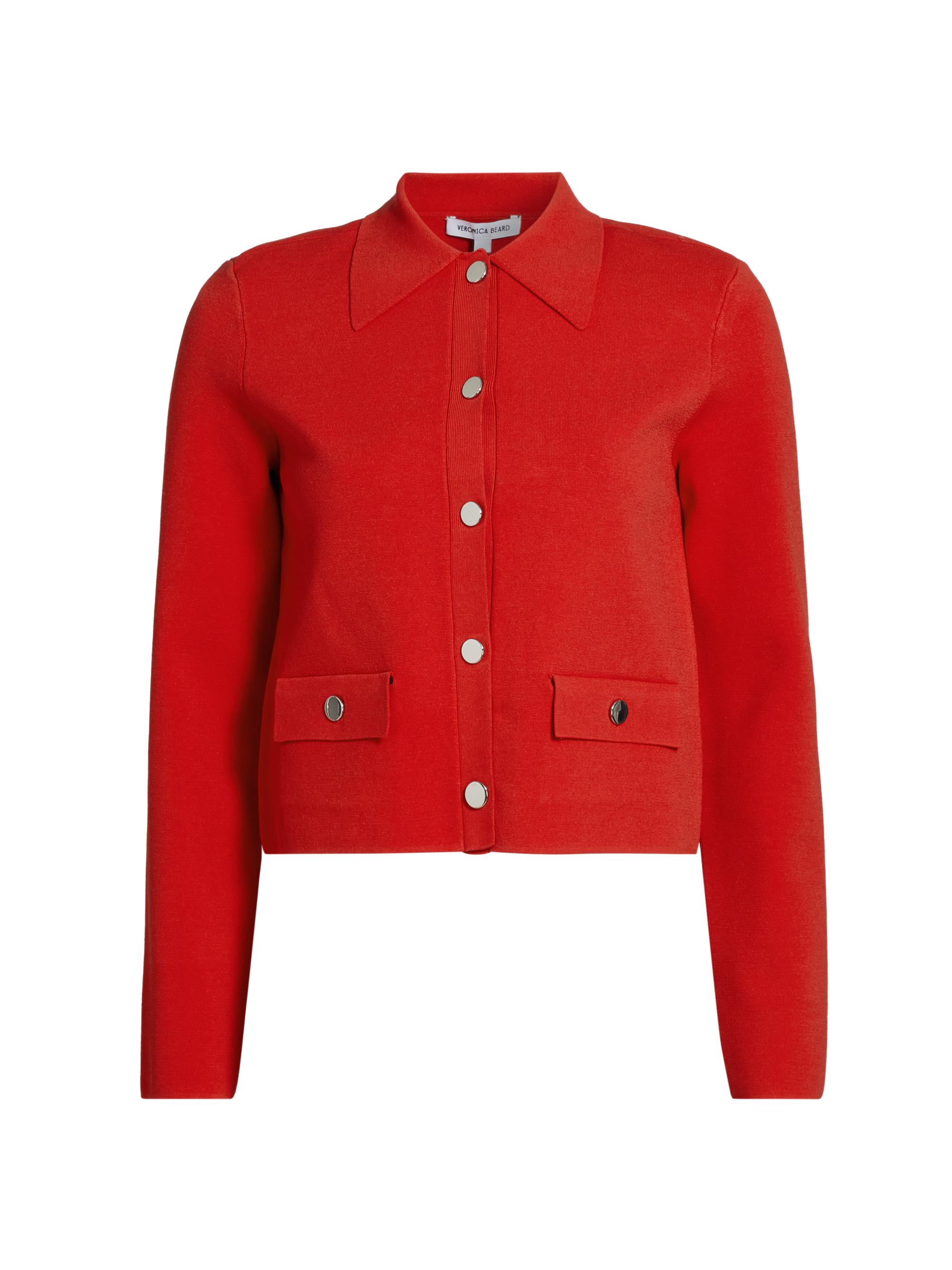 Veronica Beard Women's Katia Knit Button-Front Jacket - Black