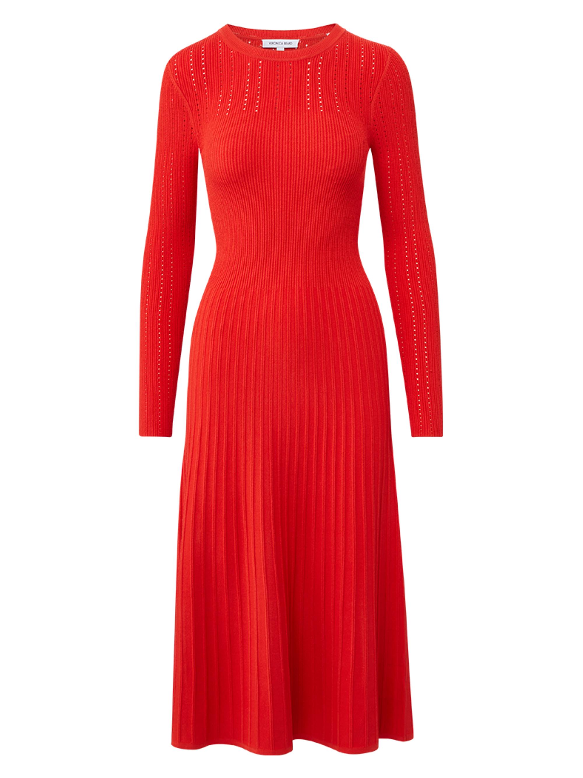 Veronica Beard Nami Pointelle-Knit Midi-Dress | Saks Fifth Avenue