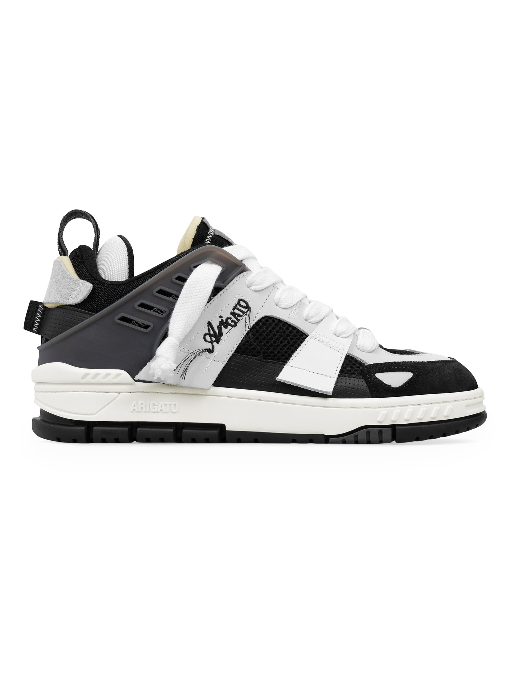 Axel Arigato Men's Area Patchwork Low-Top Sneakers - Black White