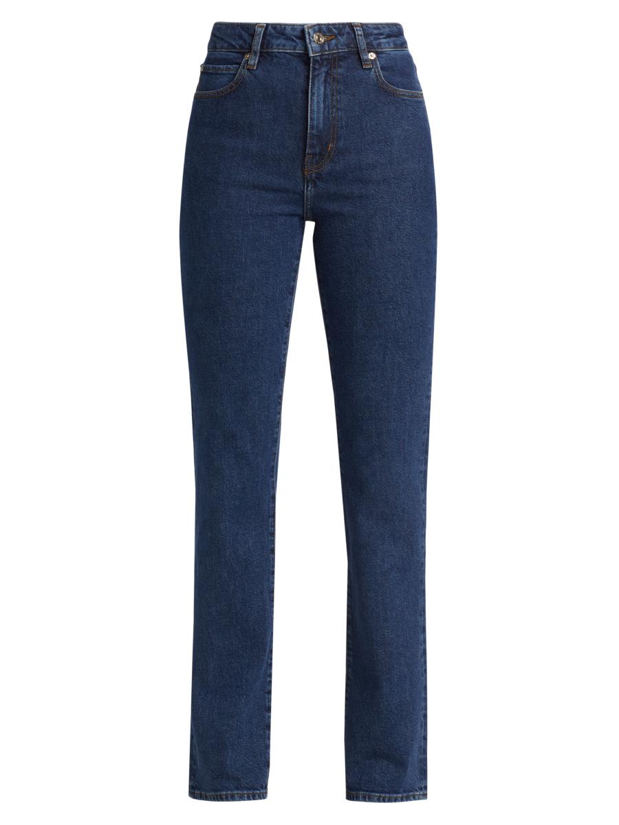 Dezsed Women's Loose Waistband High Waist Denim Jeans, Wide