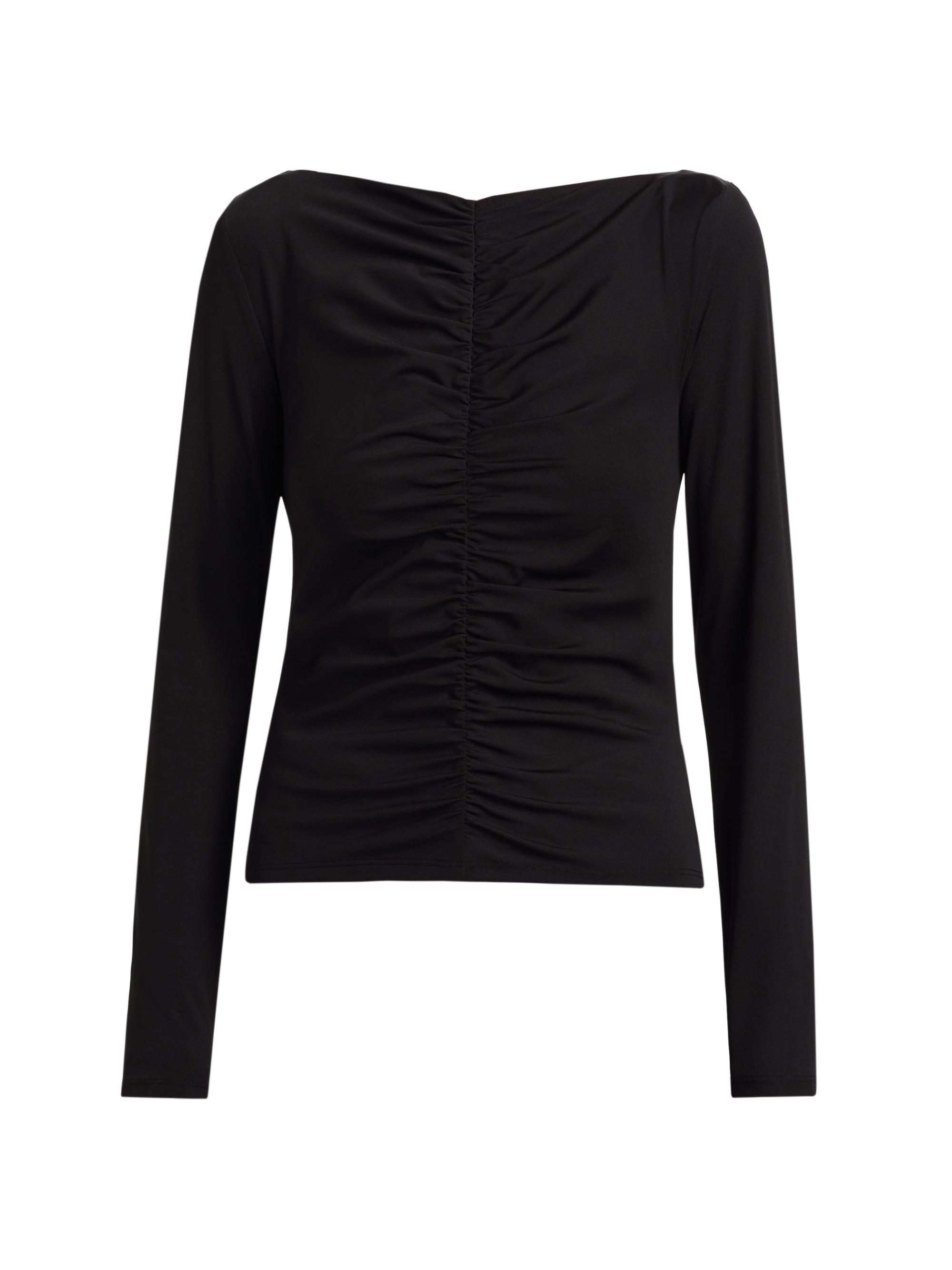 Frame Ruched Long-Sleeve Top | Saks Fifth Avenue