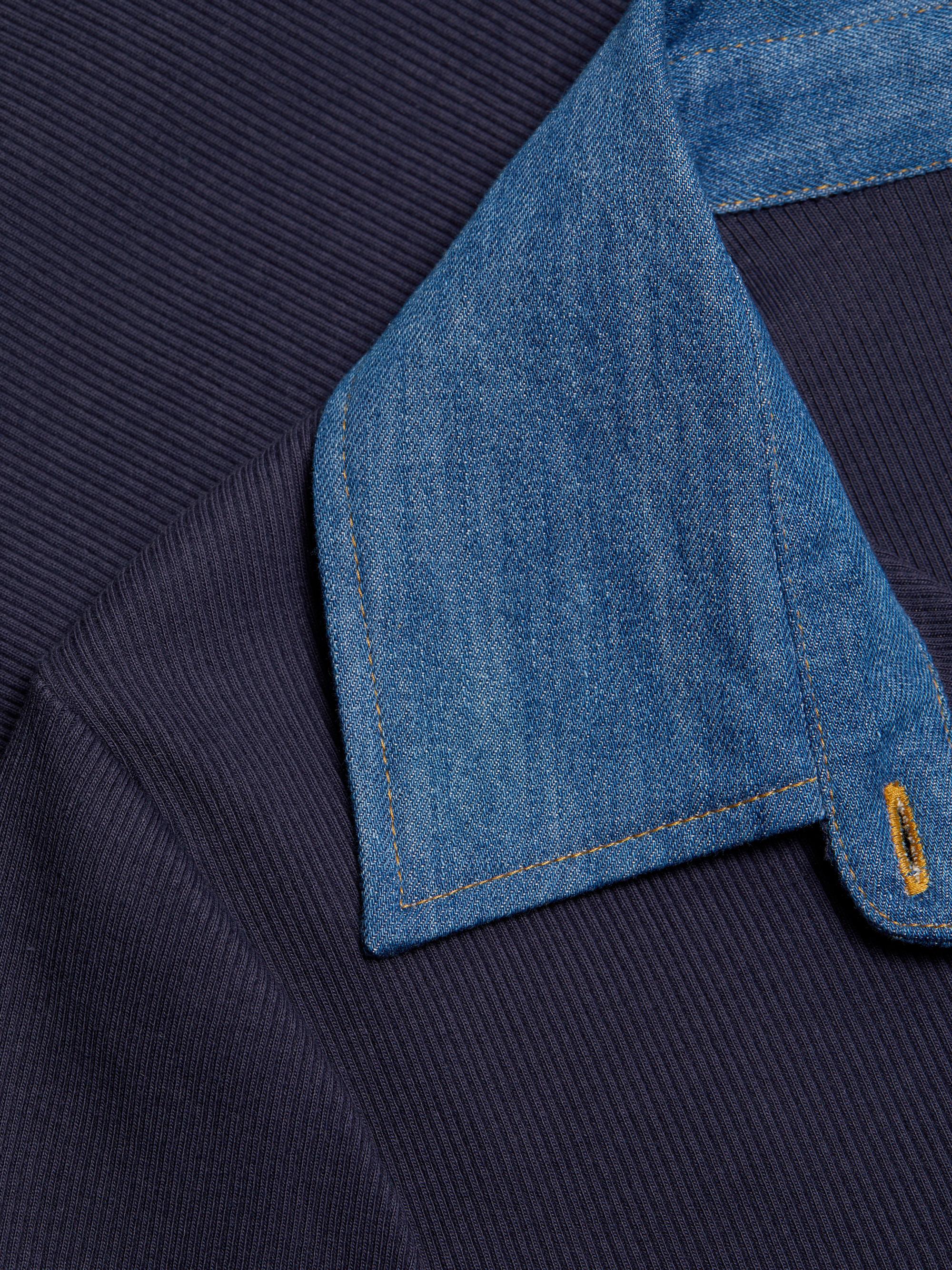 トップス septem Cinq à Sept Autumn Rhinestone Trim Denim Top | Bloomingdale's