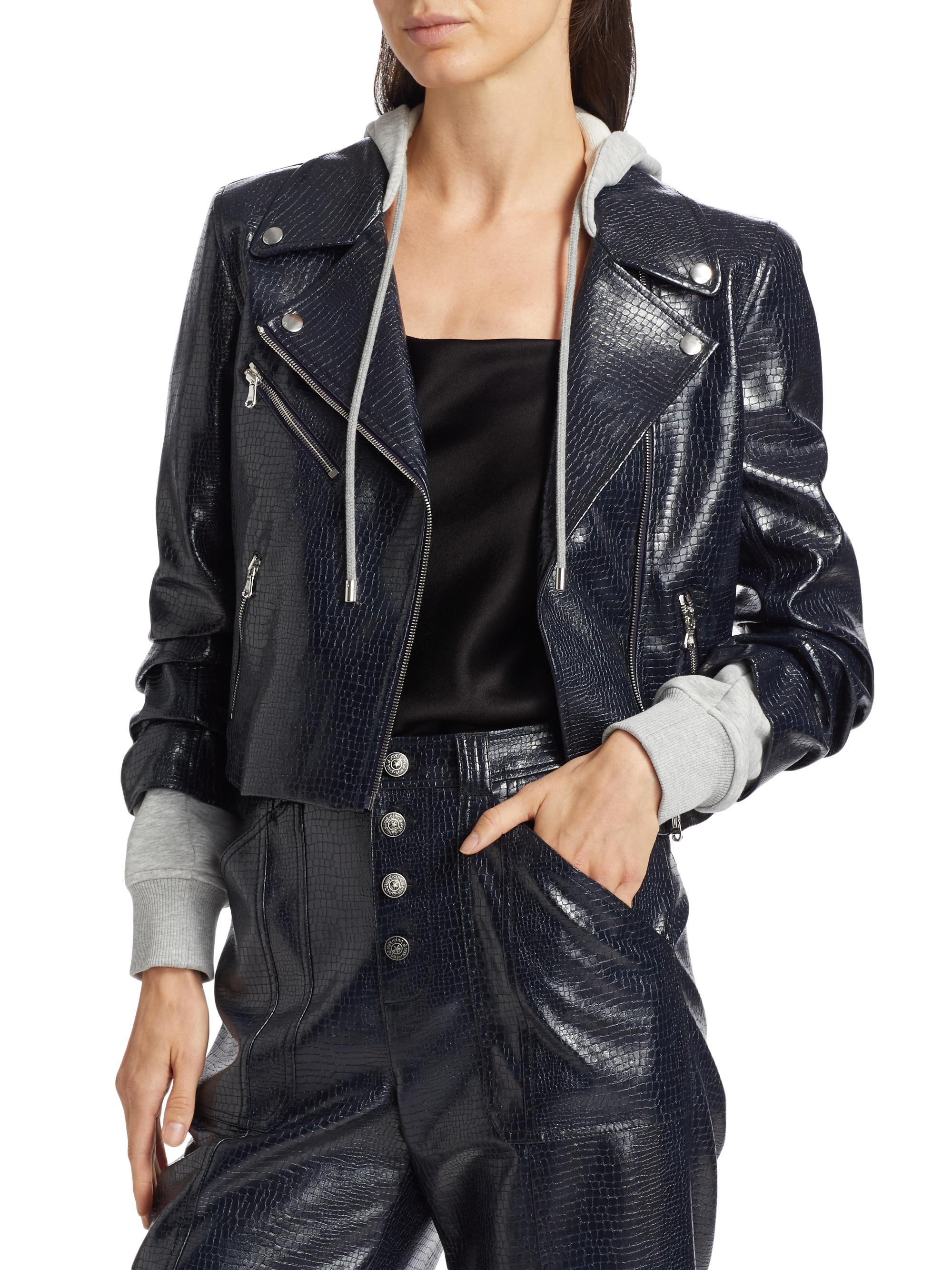 ジャケット・アウター echeveria Leather Switiching WorkJKT