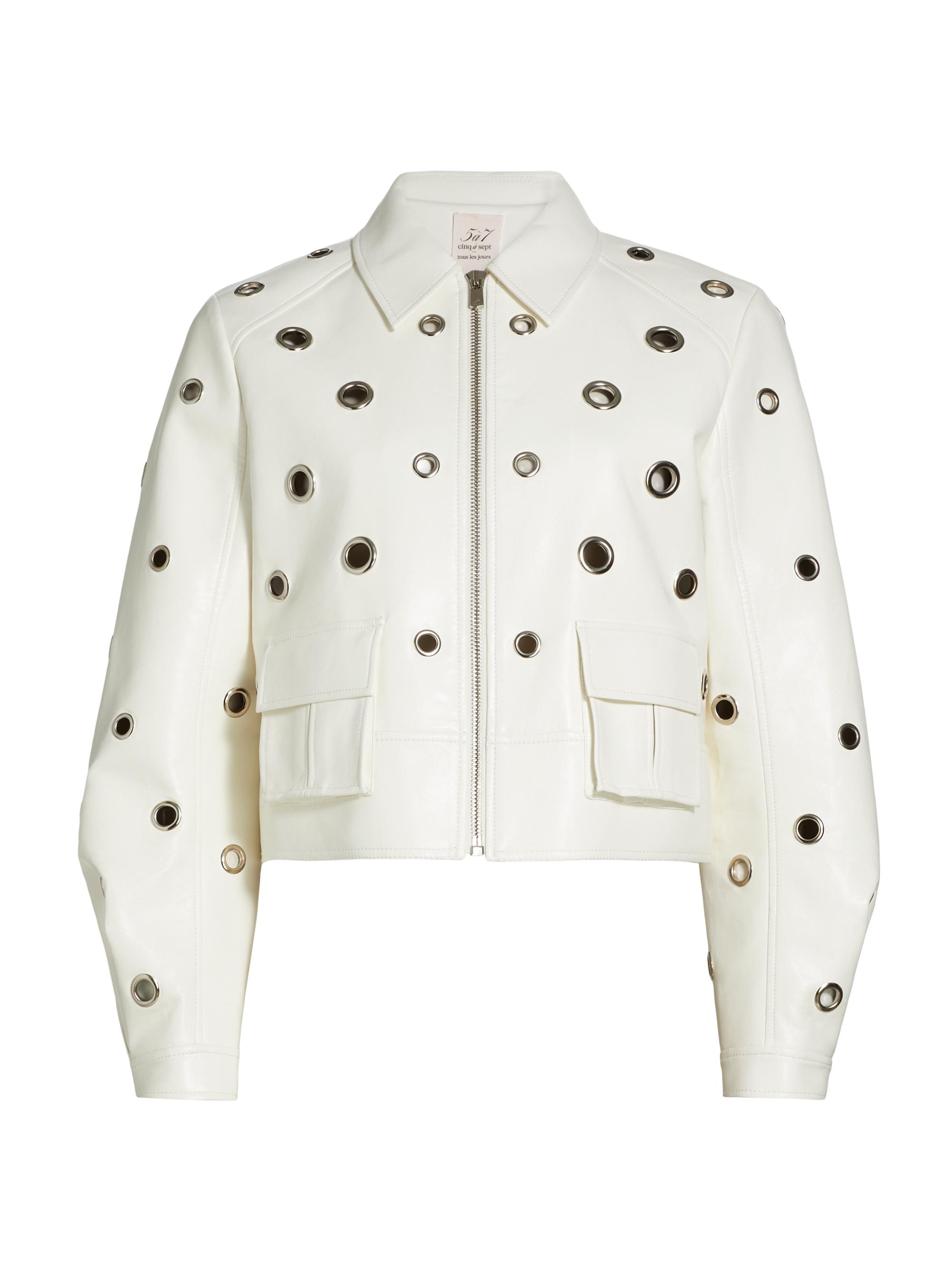 CINQ A SEPT Women's Harriet Faux-Leather Jacket -