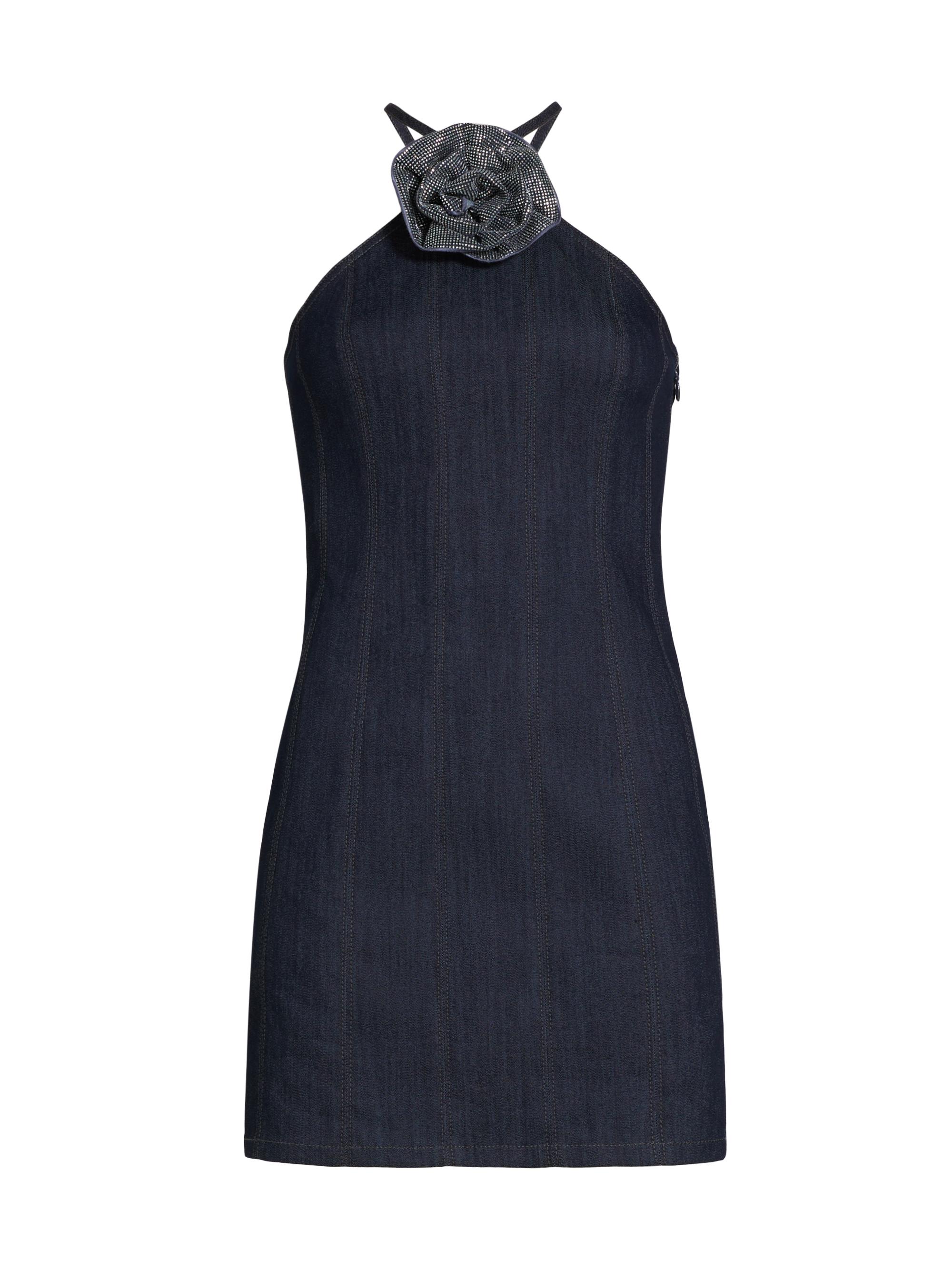 Cinq à Sept Women's Odetta Denim Halter Minidress - Indigo