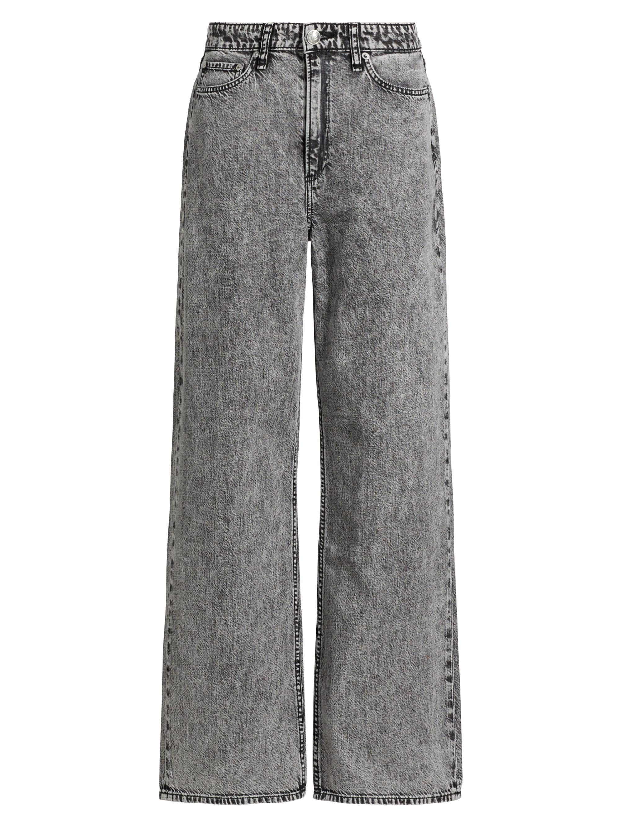 rag & bone Women's Featherweight Logan Wide-Leg Jeans - Slate Grey