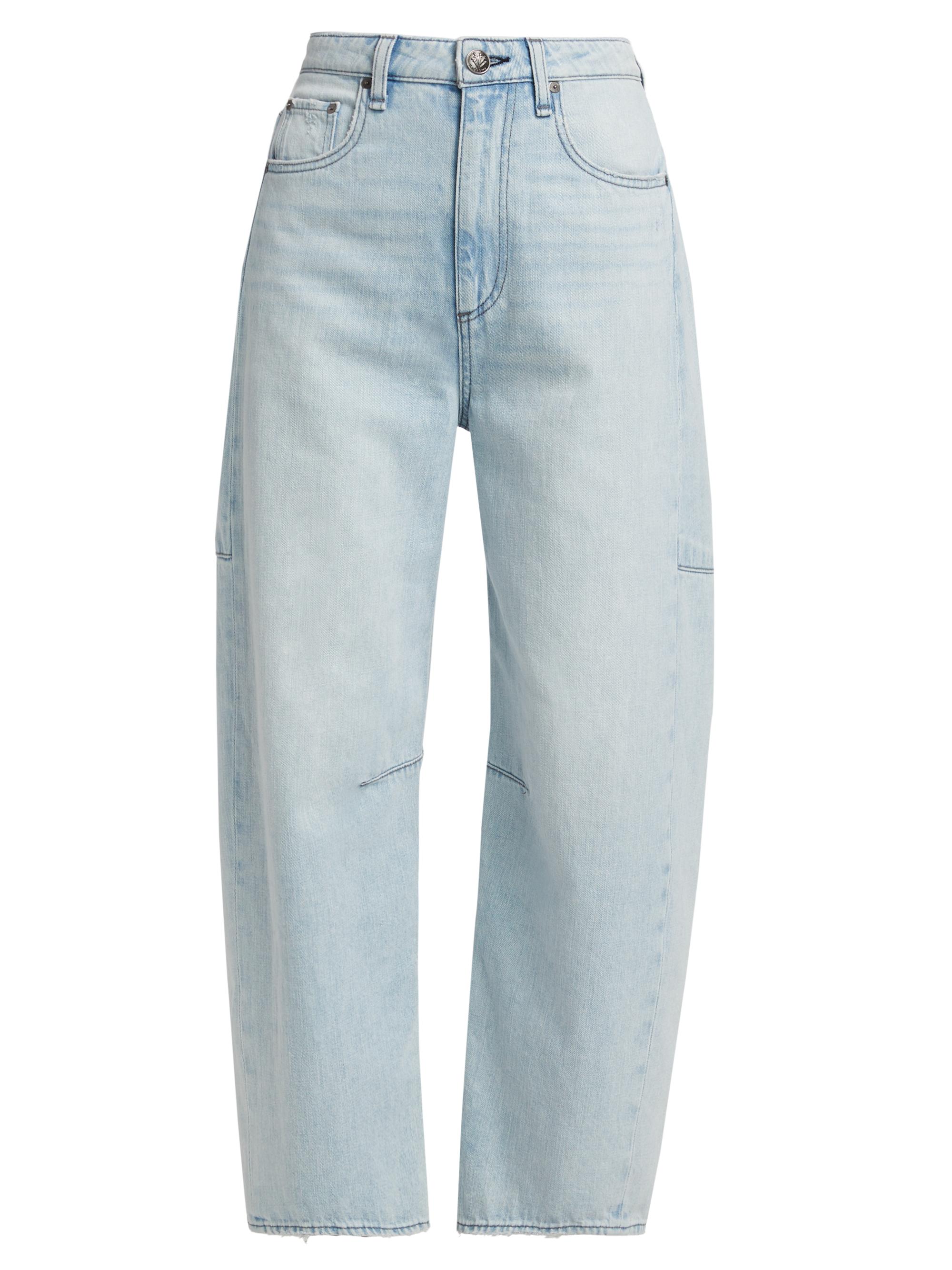 rag & bone Women's Charlie High-Rise Barrel-Leg Jeans - Millie
