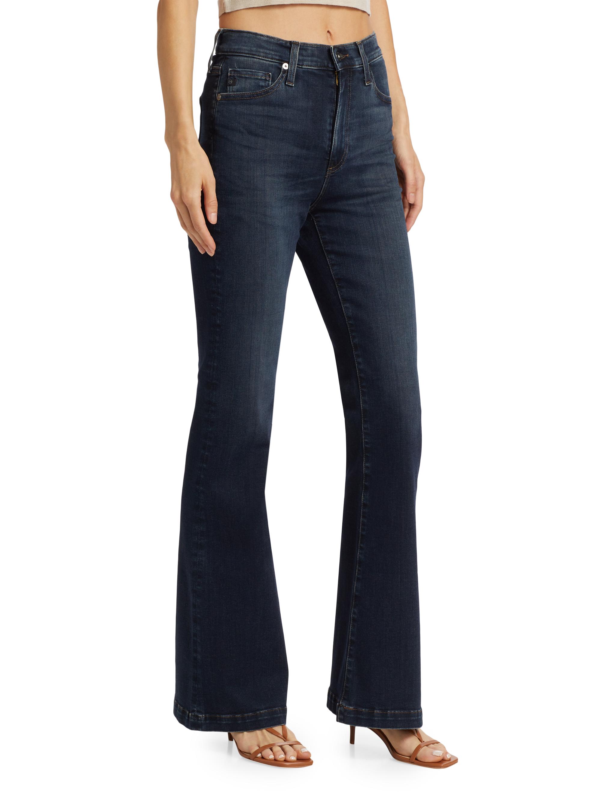 アパルトモン　Indigo Stretch Flare Denim AG Jeans Madi High-Rise Stretch Relaxed Flare Jeans | Saks