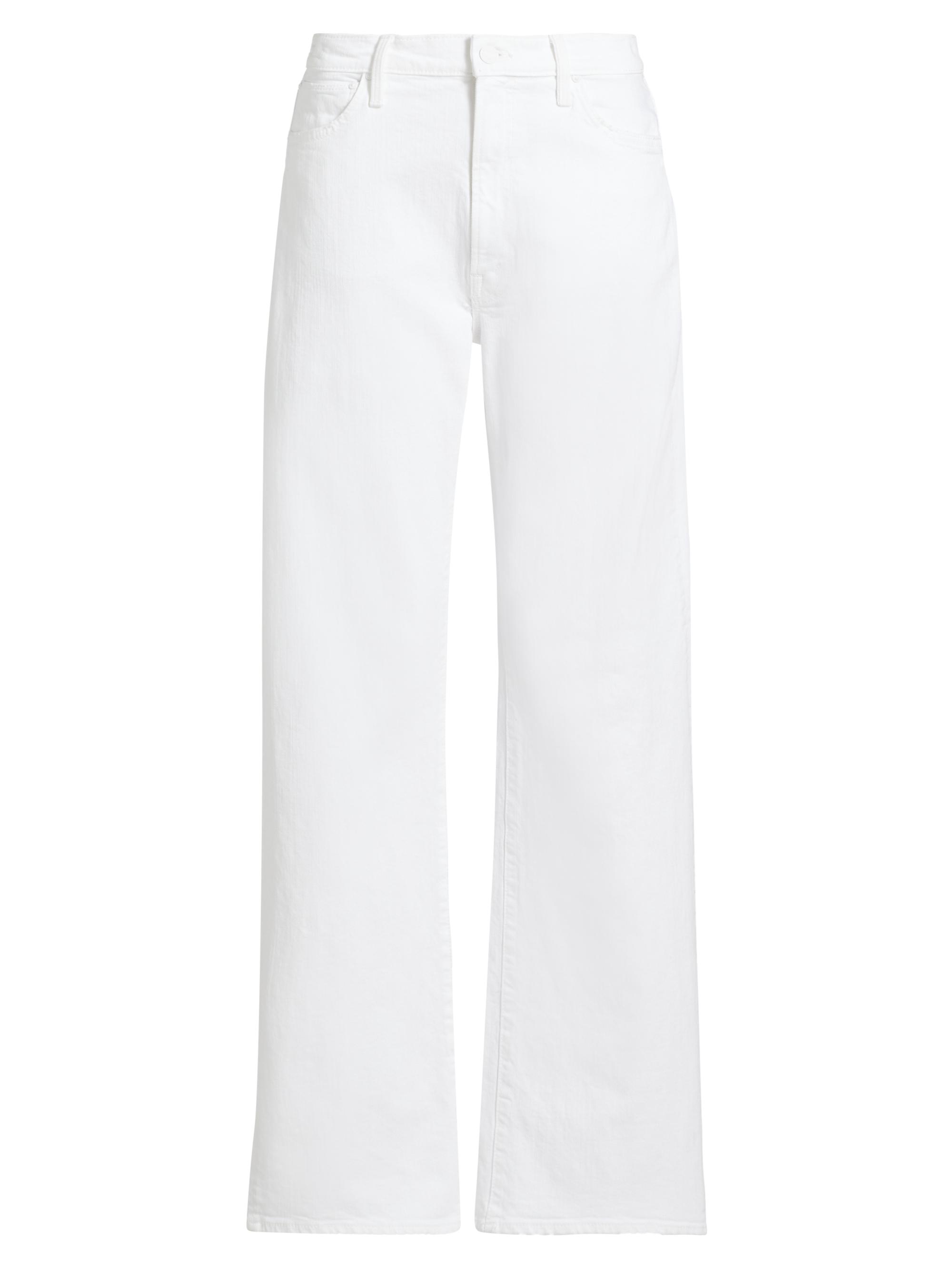 Mother Women's The Dodger Sneak Wide-Leg Jeans - Totally Innocent