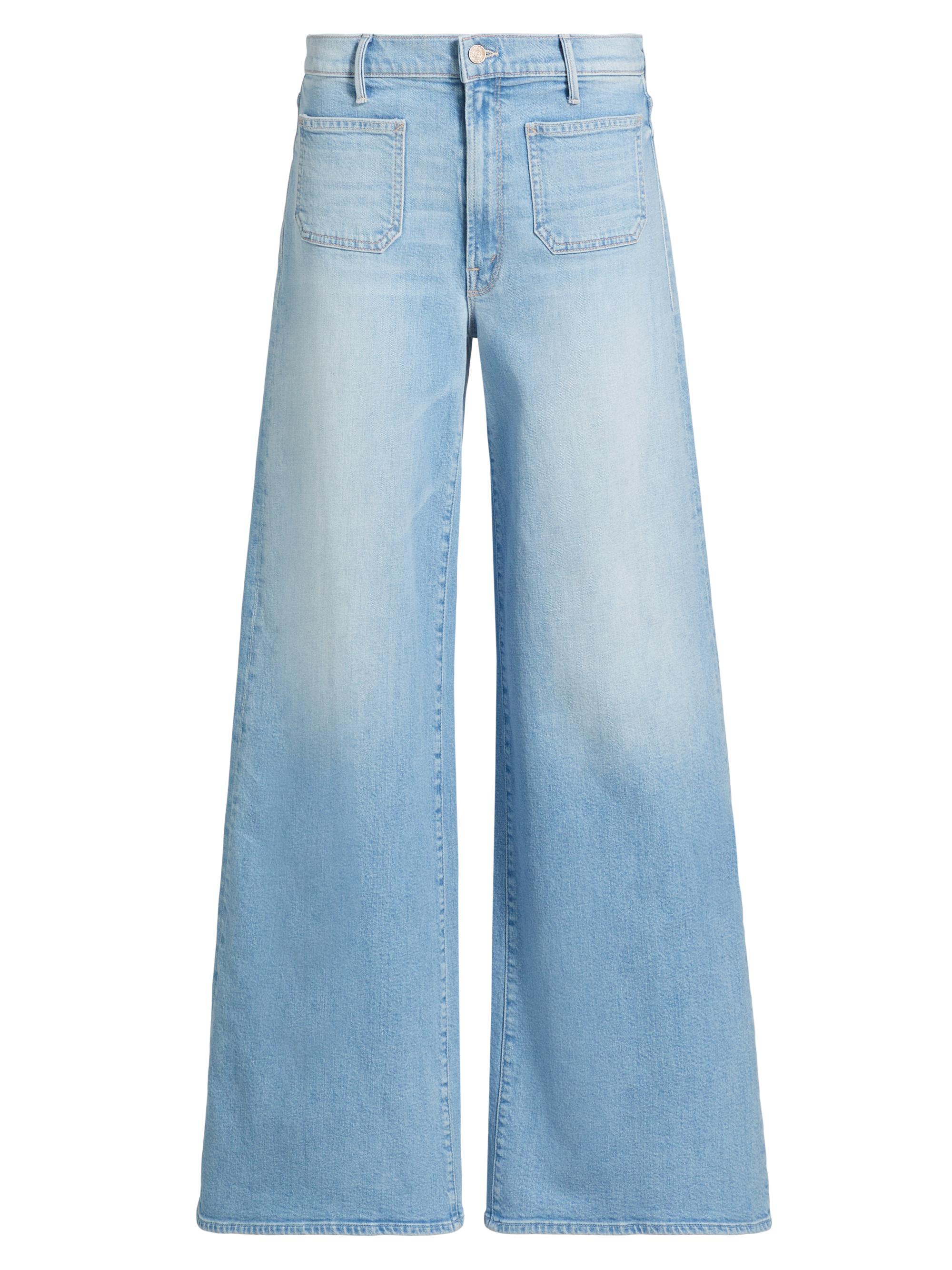 Mother Women's Undercover Sneak Mid-Rise Wide-Leg Jeans - Friendly Reminder