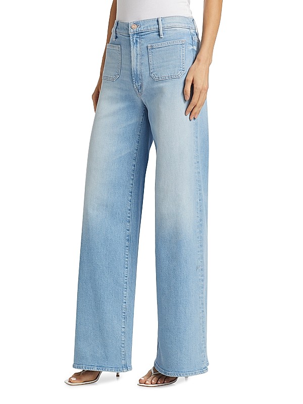 Shop Mother Undercover Sneak Mid-Rise Wide-Leg Jeans | Saks Shop Mother Undercover Sneak Mid-Rise Wide-Leg Jeans | Saks