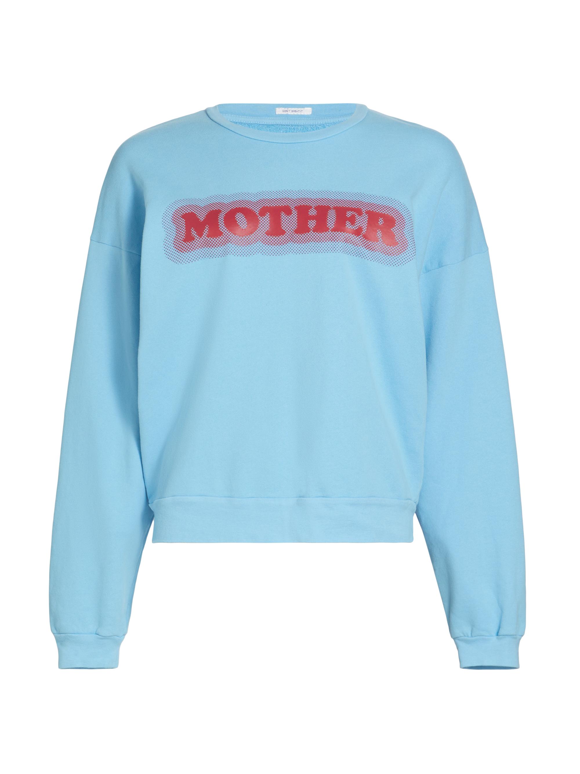 Mother Women's The Drop Square Logo Cotton Sweatshirt -  High Density