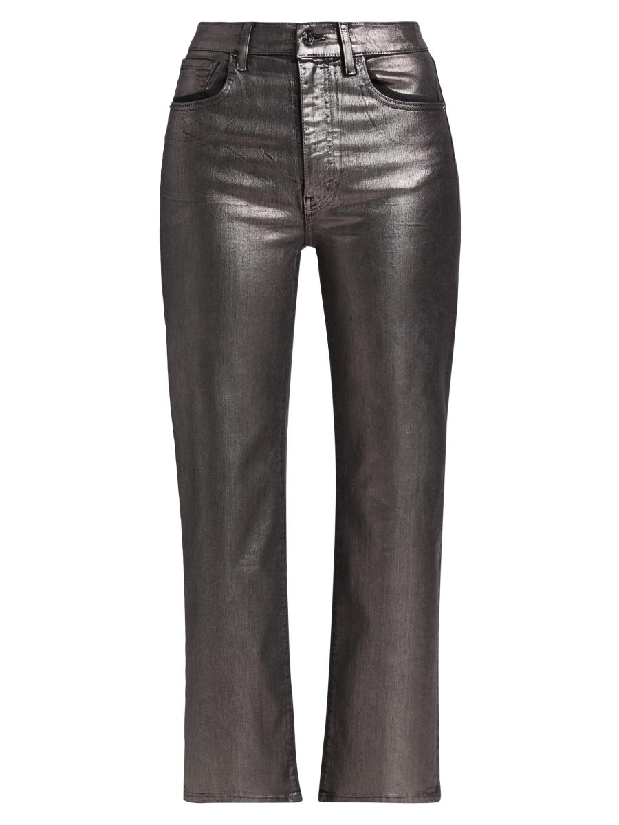 Frame Women's Le Sleek Coated Straight Pants