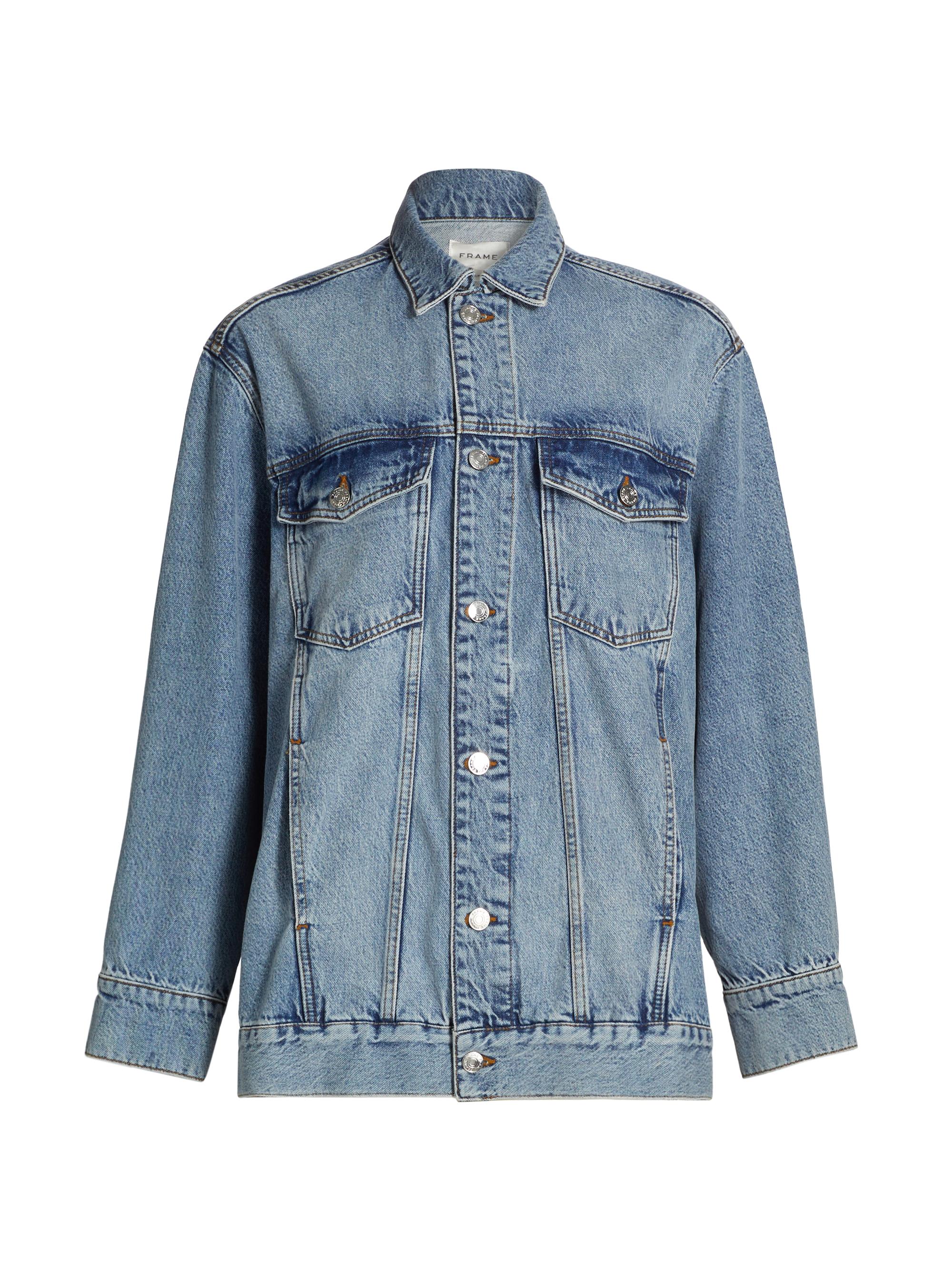 ジャケット・アウター ALEXIA STAM Fringe Hem Denim Jacket S ○ALEXIA STAM○ Fringe Hem Denim Jacket ○ALEXIA STAM