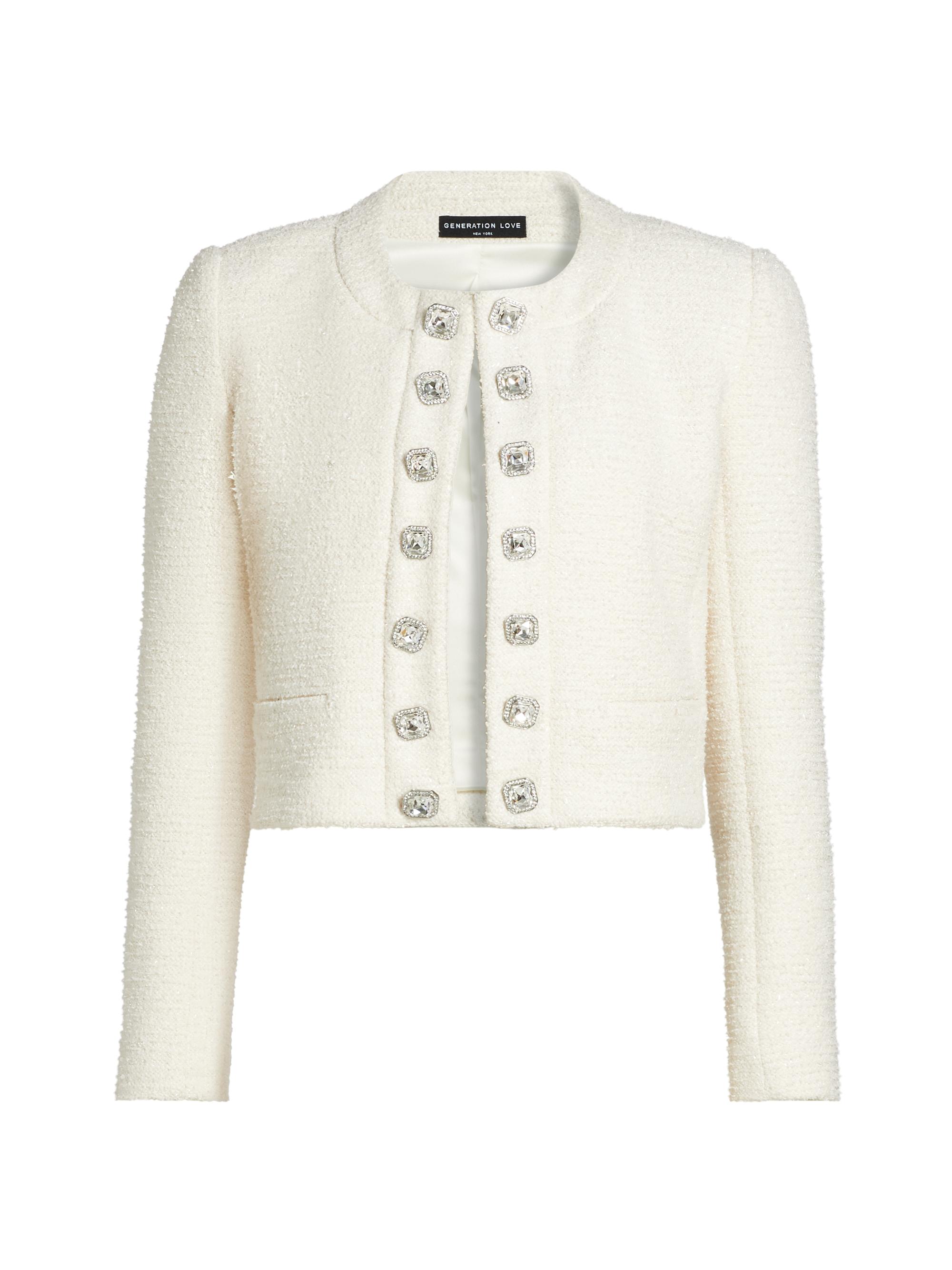 Generation Love Kennedi Shimmer Tweed Jacket | Saks Fifth Avenue