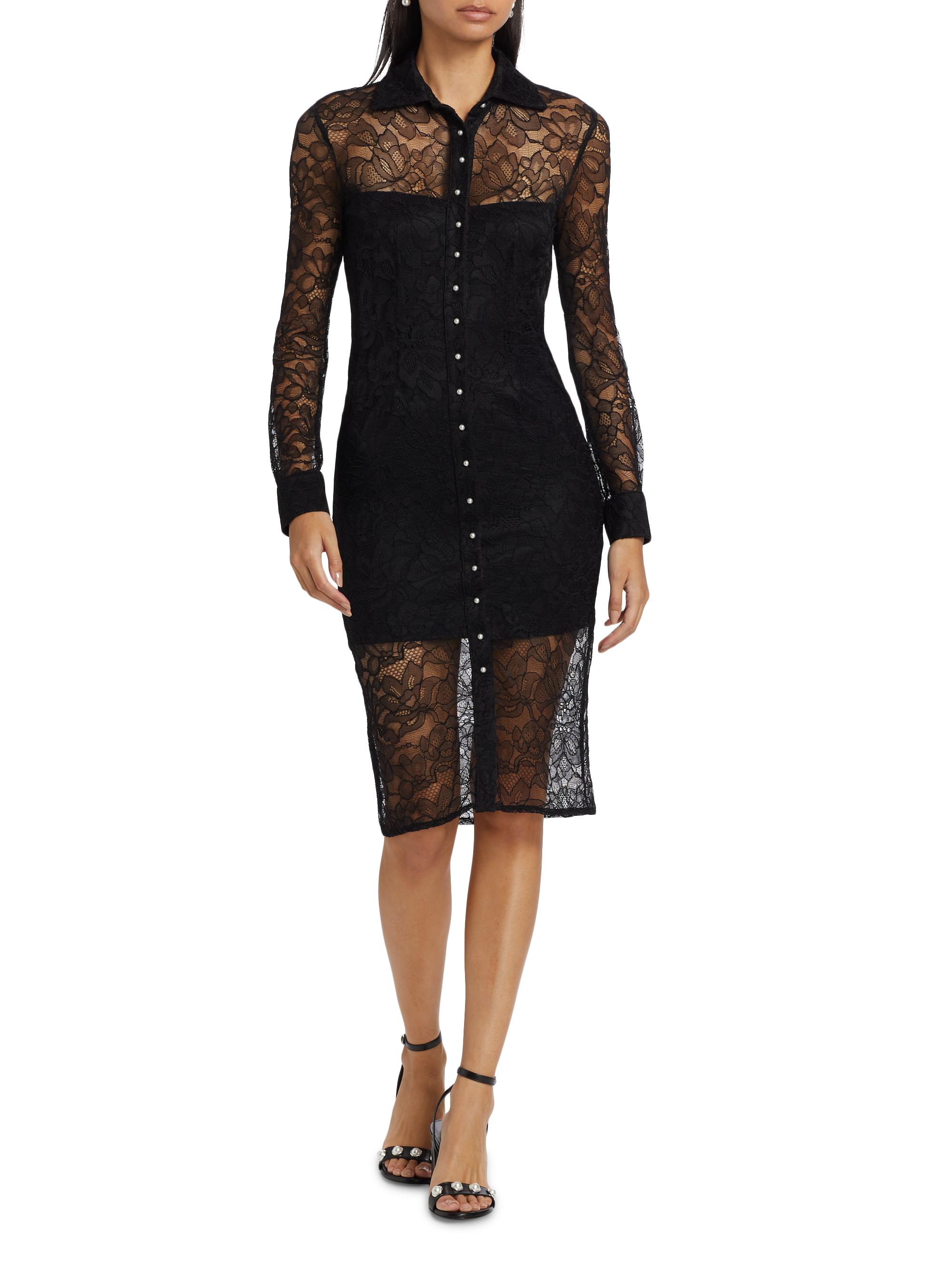 Generation Love Lorene Lace Button-Front Shirtdress | Saks Fifth Avenue