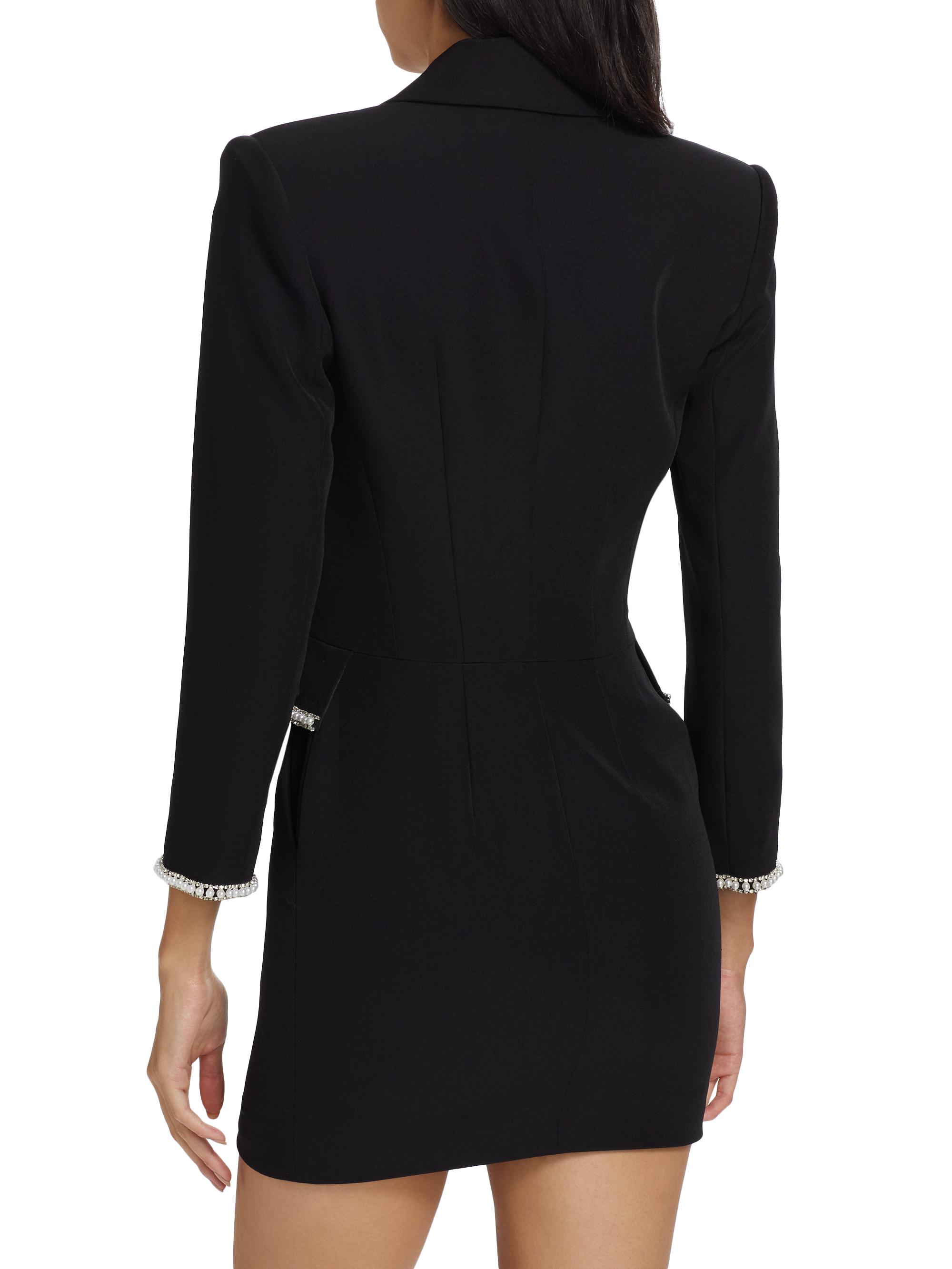 Generation Love Stellina Faux-Pearl-Embellished Crepe Blazer