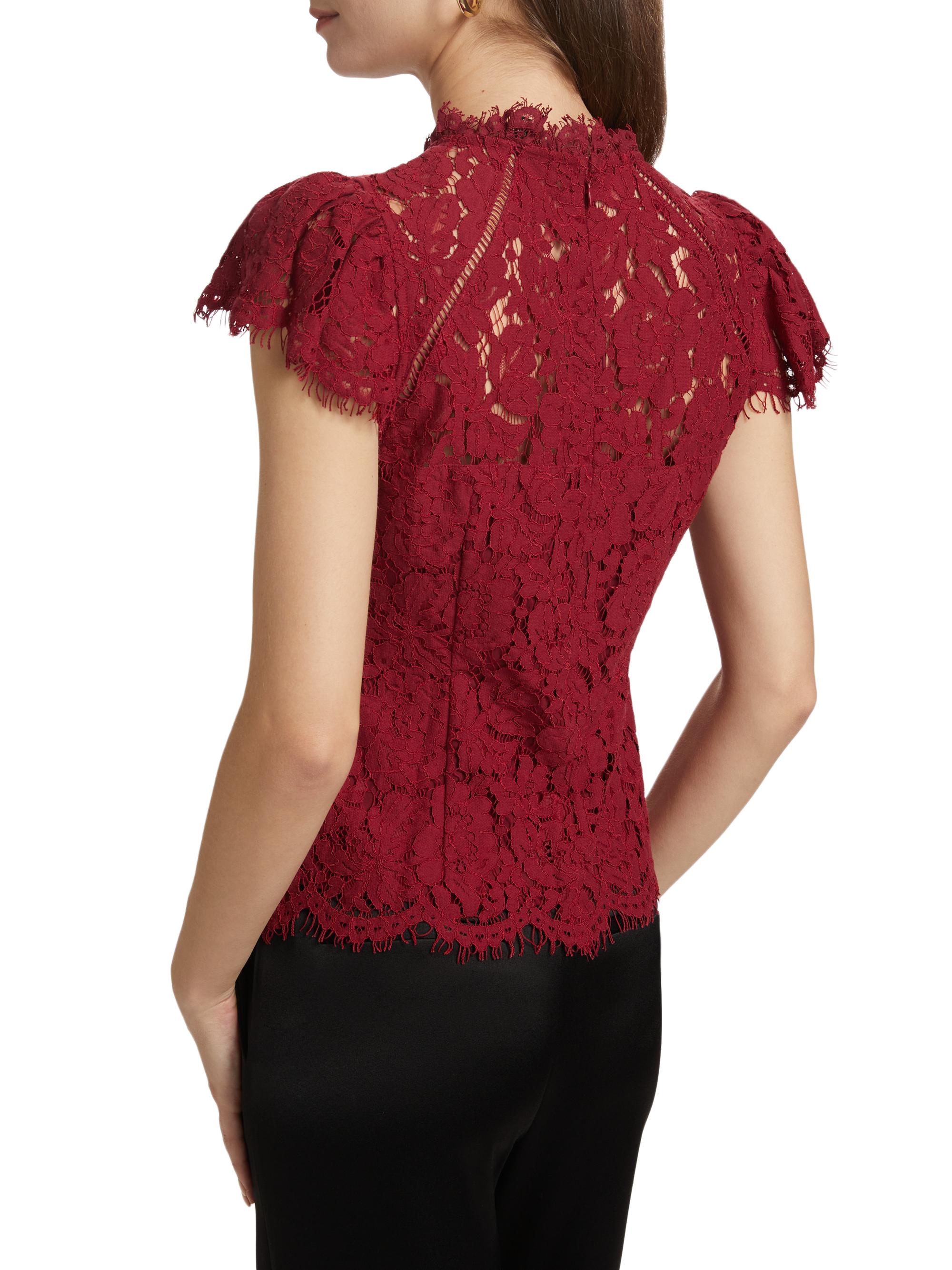 Generation Love Ambrose Cotton-Blend Lace Top | Saks Fifth Avenue
