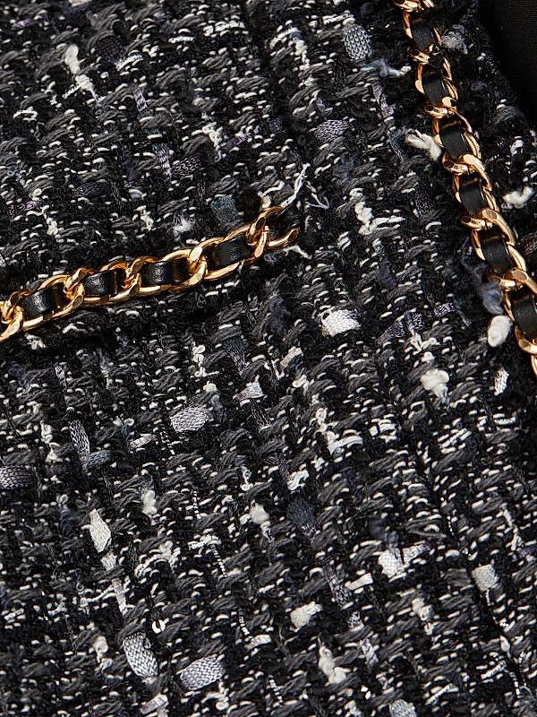 Shop Generation Love Serena Chain-Embellished Tweed Blazer Shop Generation Love Serena Chain-Embellished Tweed Blazer