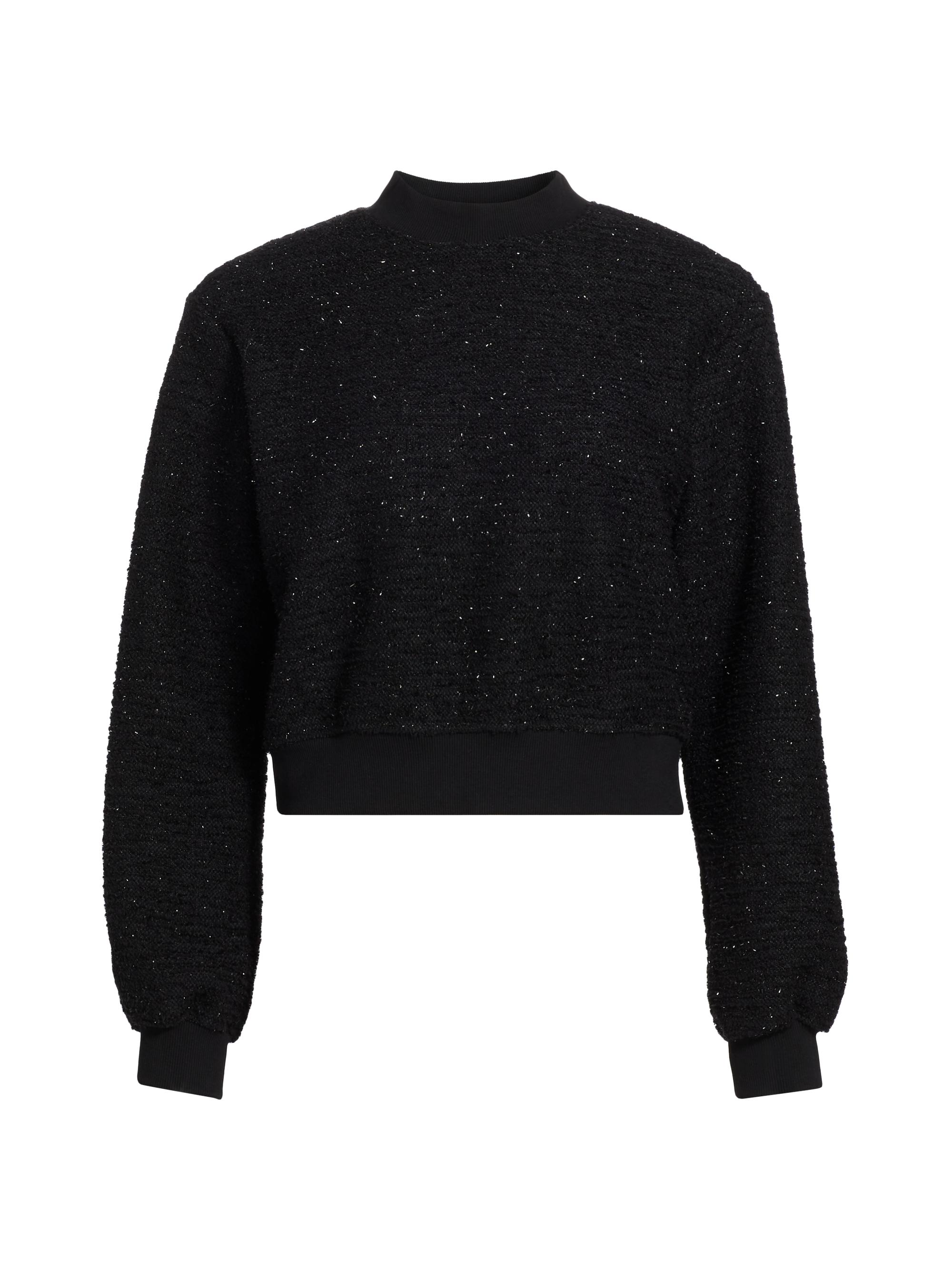 Generation Love Women's Julie Tweed Crewneck Sweatshirt - Black