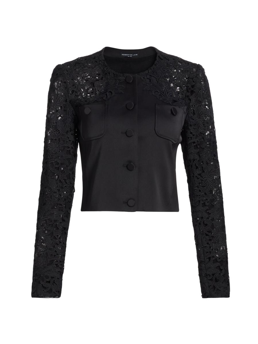 [LOW CLASSIC] / ☆ 25SS LACE JACKET / BLACK 508_3cba056a2c-
