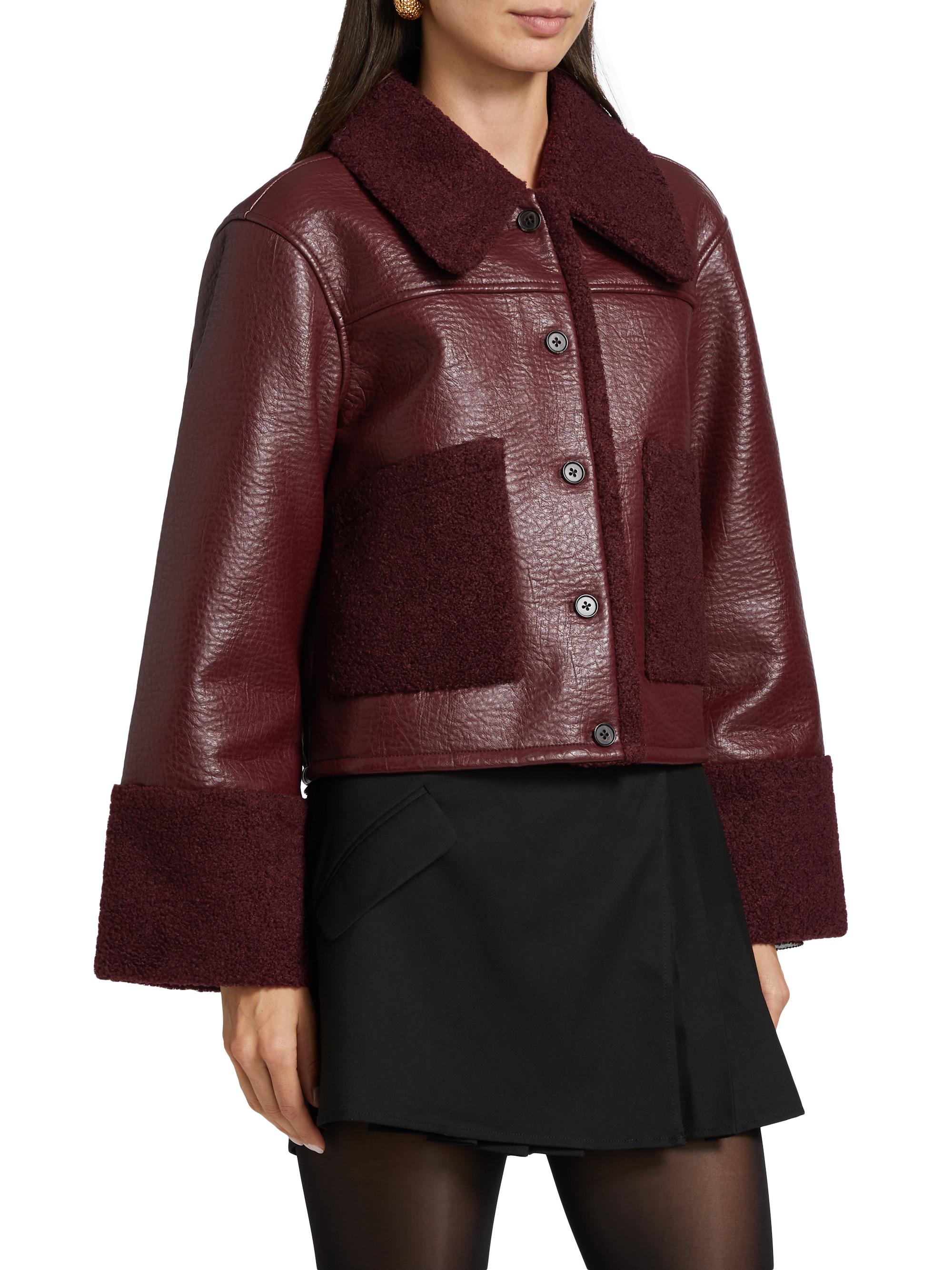 Rails Dria Sherpa-Trimmed Boxy Jacket | Saks Fifth Avenue
