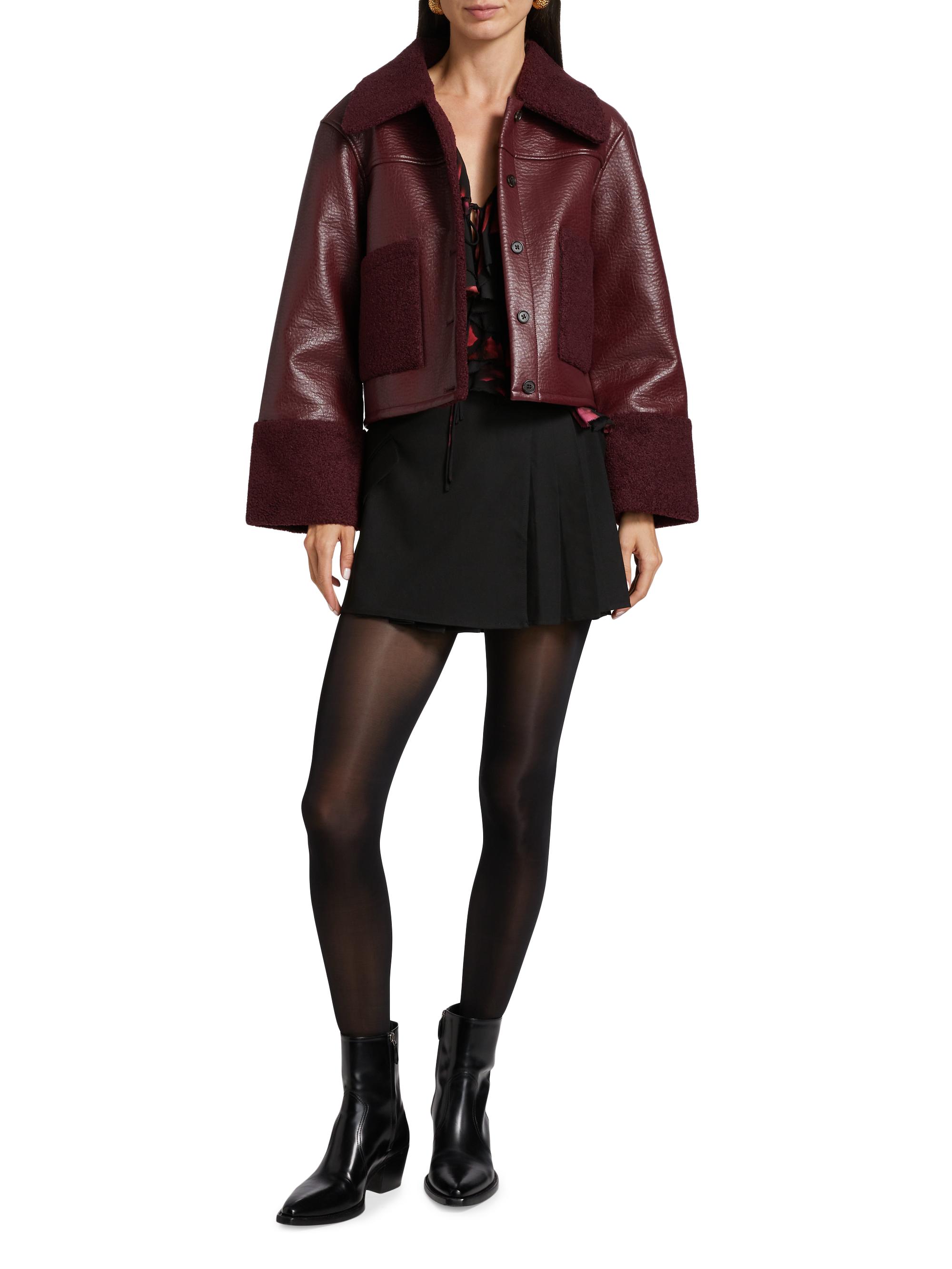 Rails Dria Sherpa-Trimmed Boxy Jacket | Saks Fifth Avenue