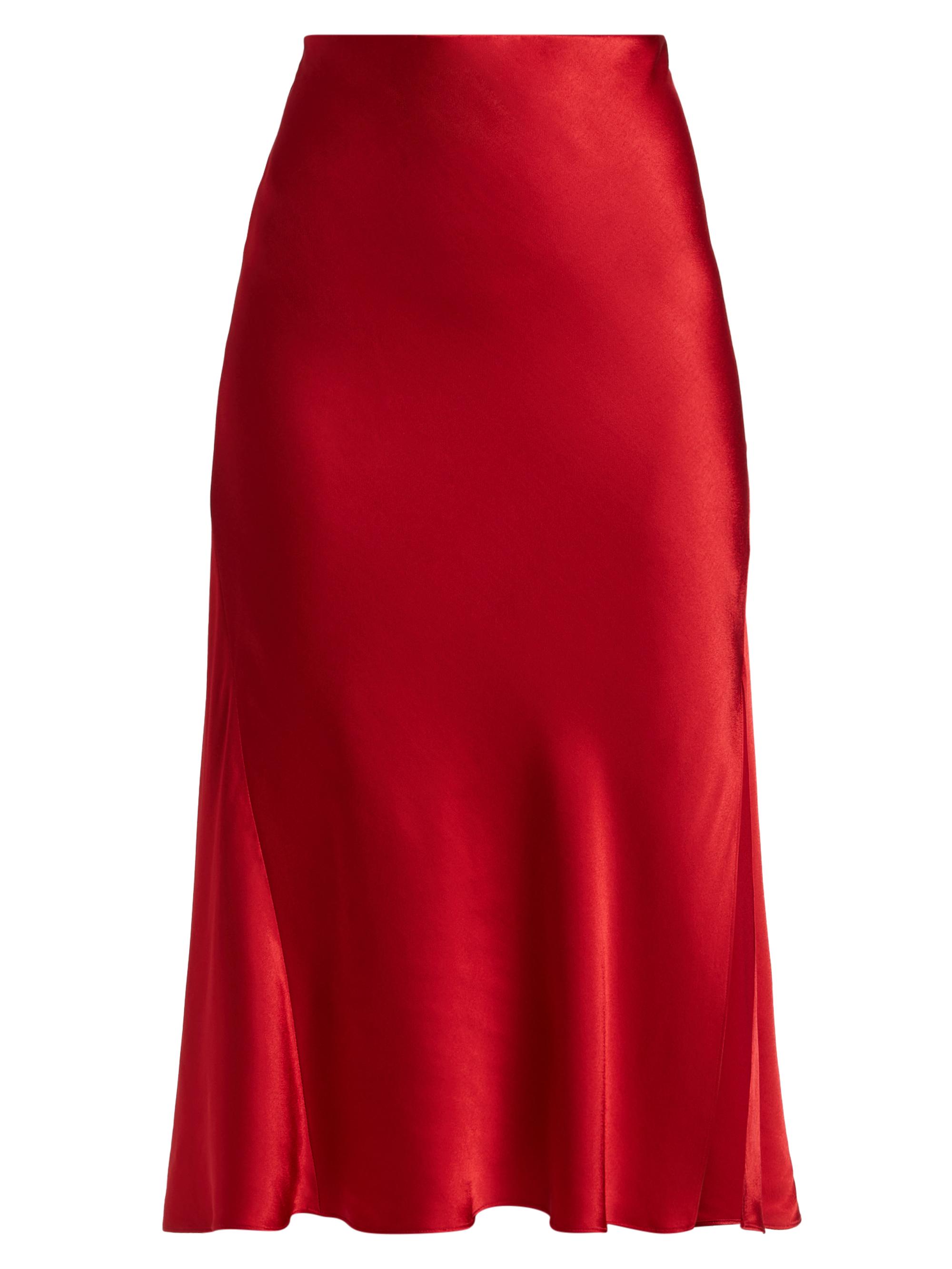 Rails Women's Maya Satin Midi-Skirt - Scarlet