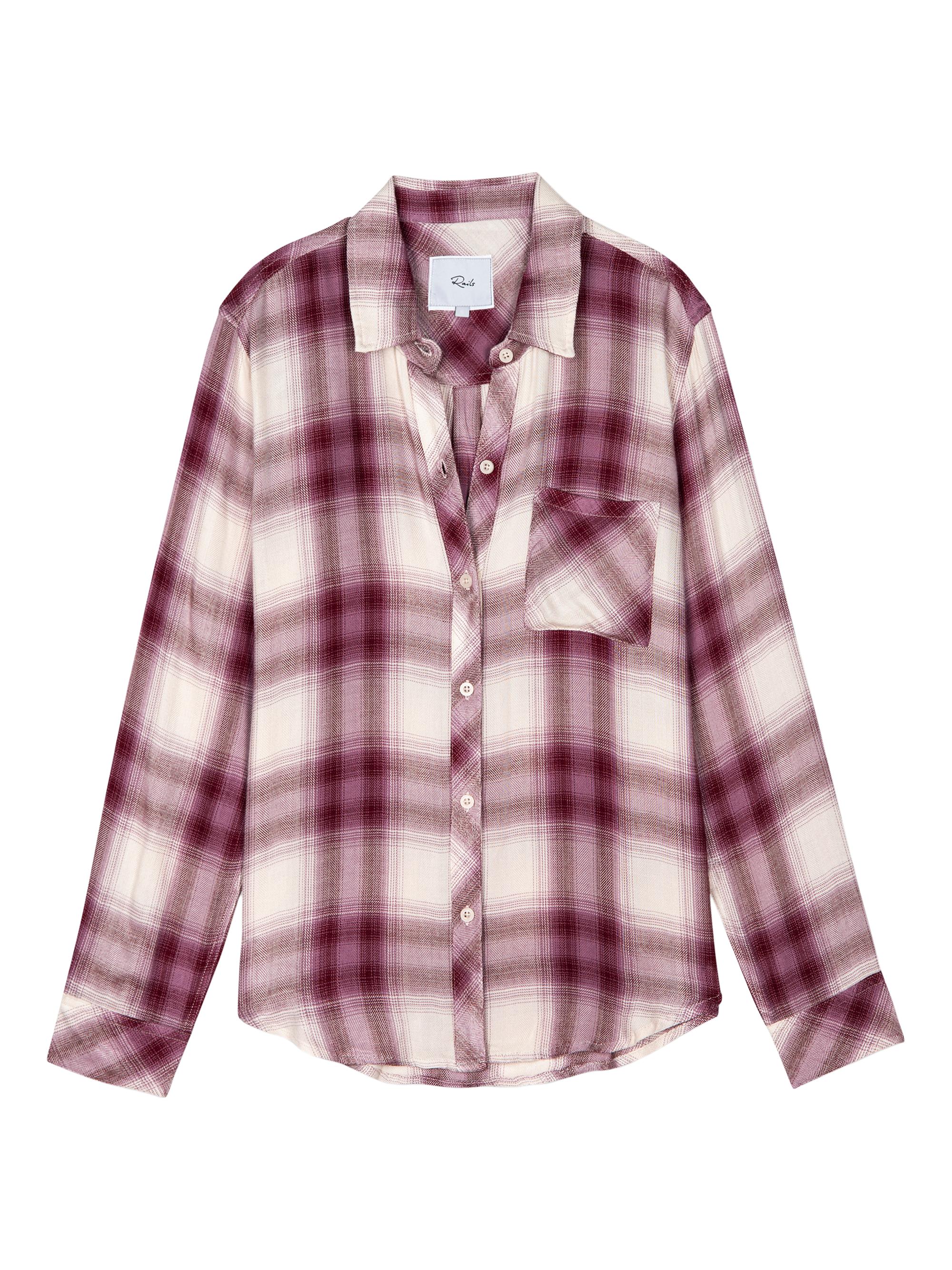 Rails Women's Hunter Plaid Button-Front Shirt - Faded Plum