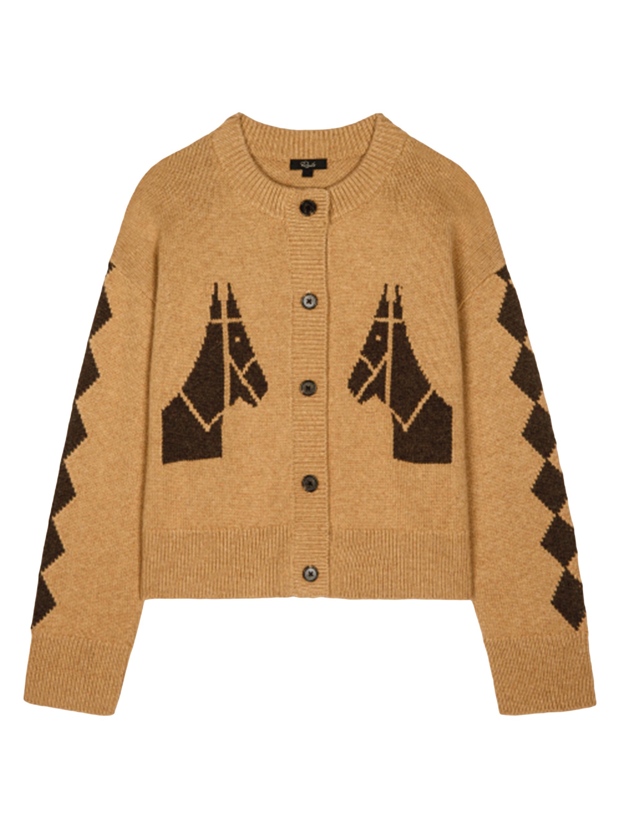 Rails Women's Mavie Horse Cardigan - Camel Stables