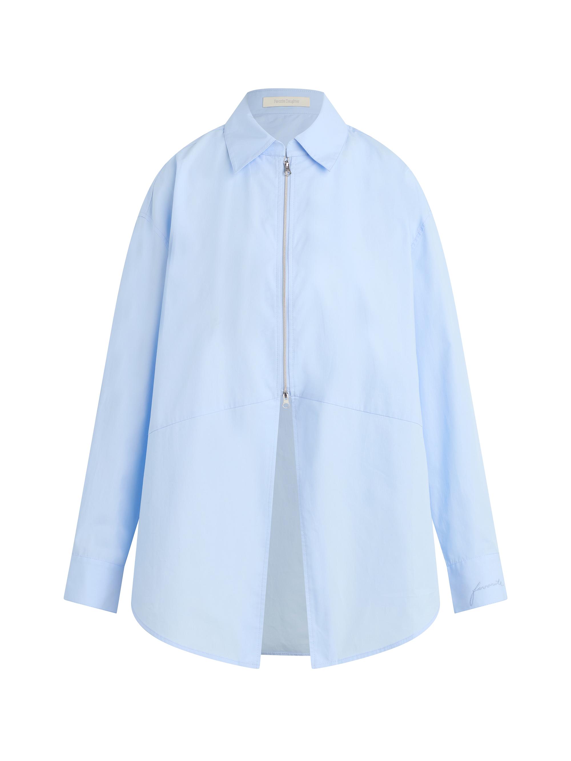 Favorite Daughter Women's The Zip It Shirt - White