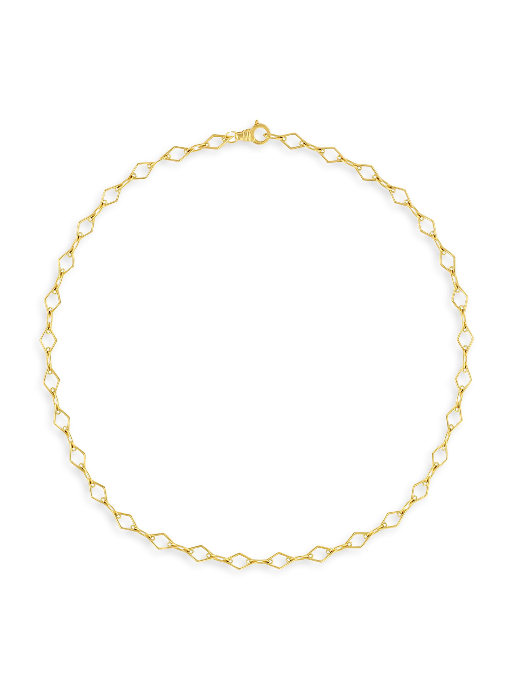 Mazahri Women's The Poets Zan Foundational 18K Yellow Gold Chain/22" - Gold