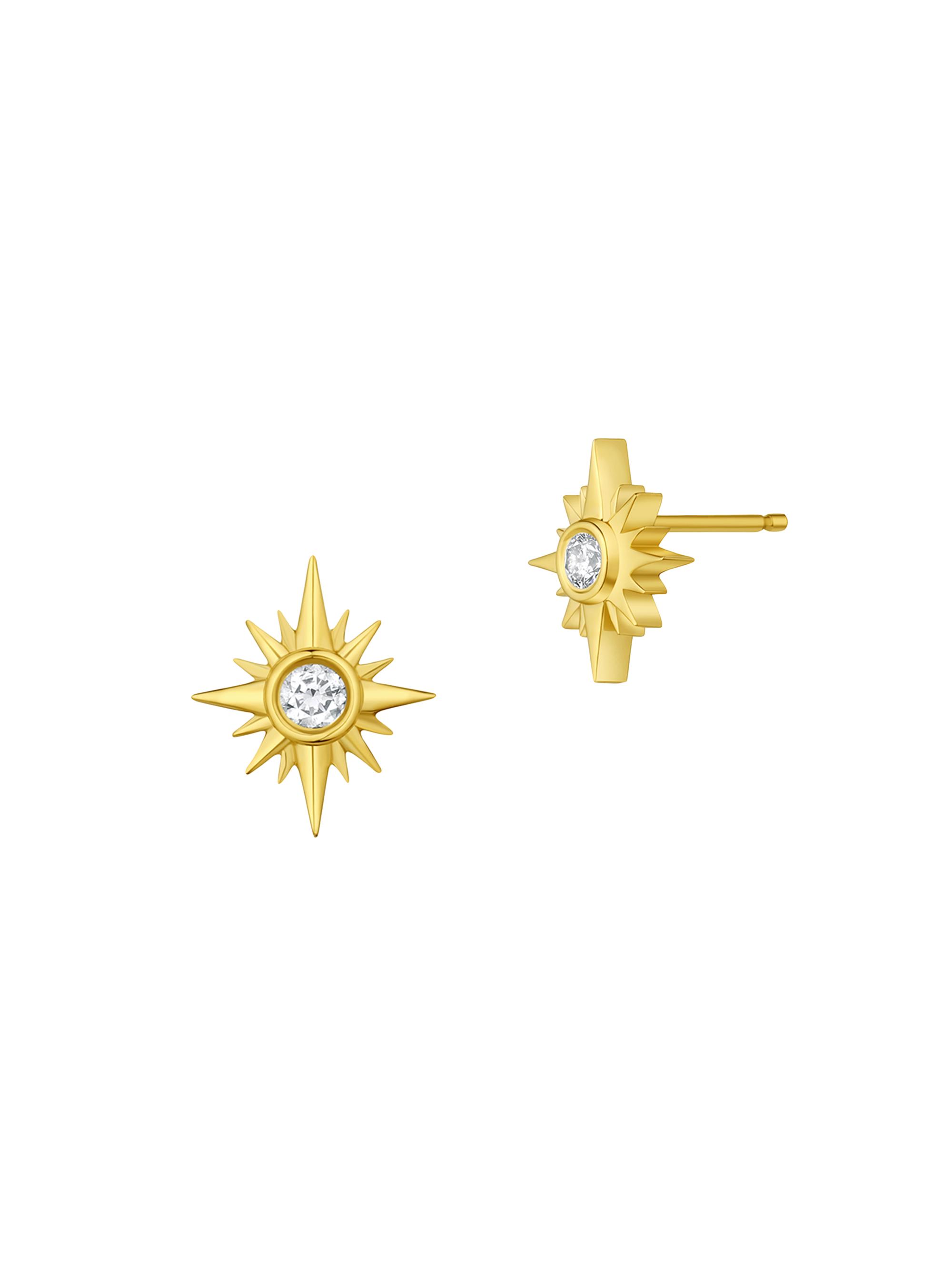 Mazahri Women's Tillya Tepe 18K Yellow Gold & 0.12 TCW Diamond Starburst Stud Earrings - Gold