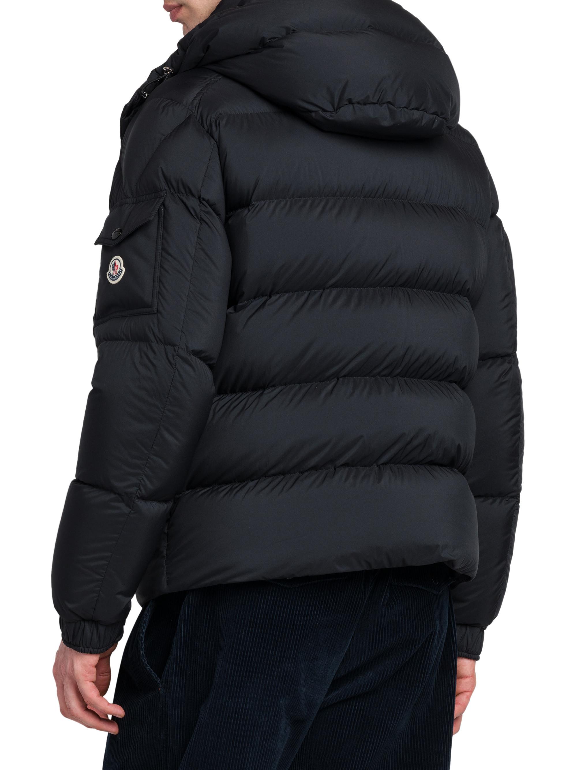 トップス MONCLER Black Avocette Hooded Long Down Jacket - Long Down Jackets for
