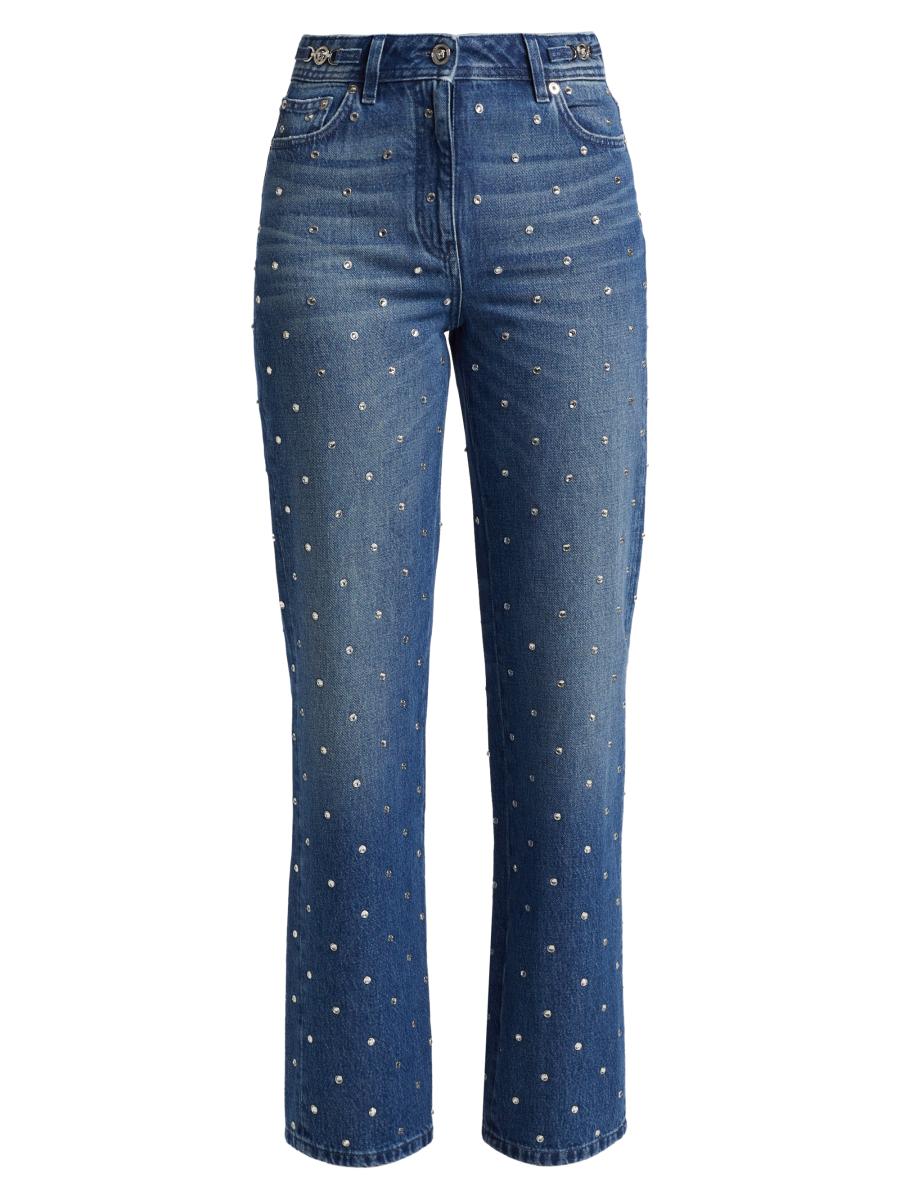 送料関税込【VERSACE】Medusa '95 high-rise flared jeans Medusa '95 high-rise flared jeans in blue - Versace | Mytheresa