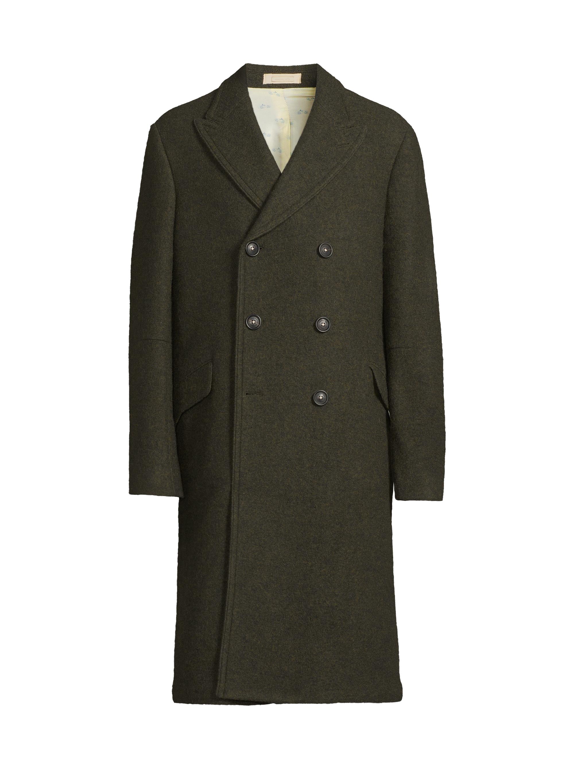 Massimo Alba Men's Double-Breasted Cashmere Overcoat - Nero