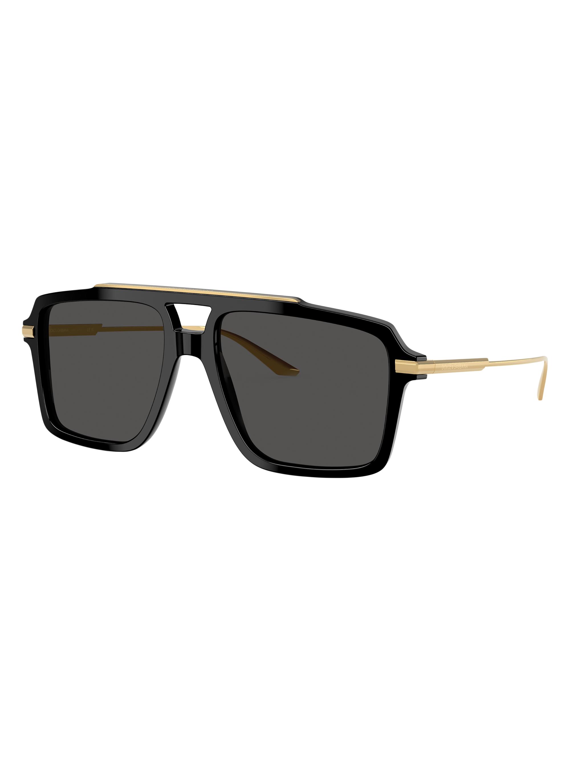 Dolce & Gabbana Men's 56MM Aviator Sunglasses - Black